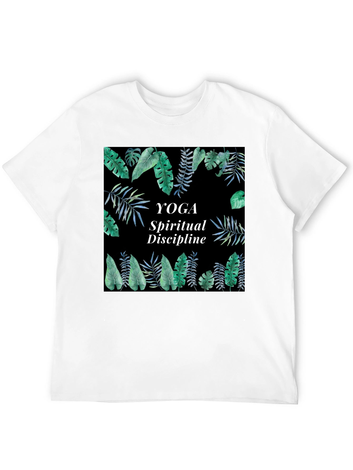 Black Yoga Spiritual Discipline T-Shirt view 12