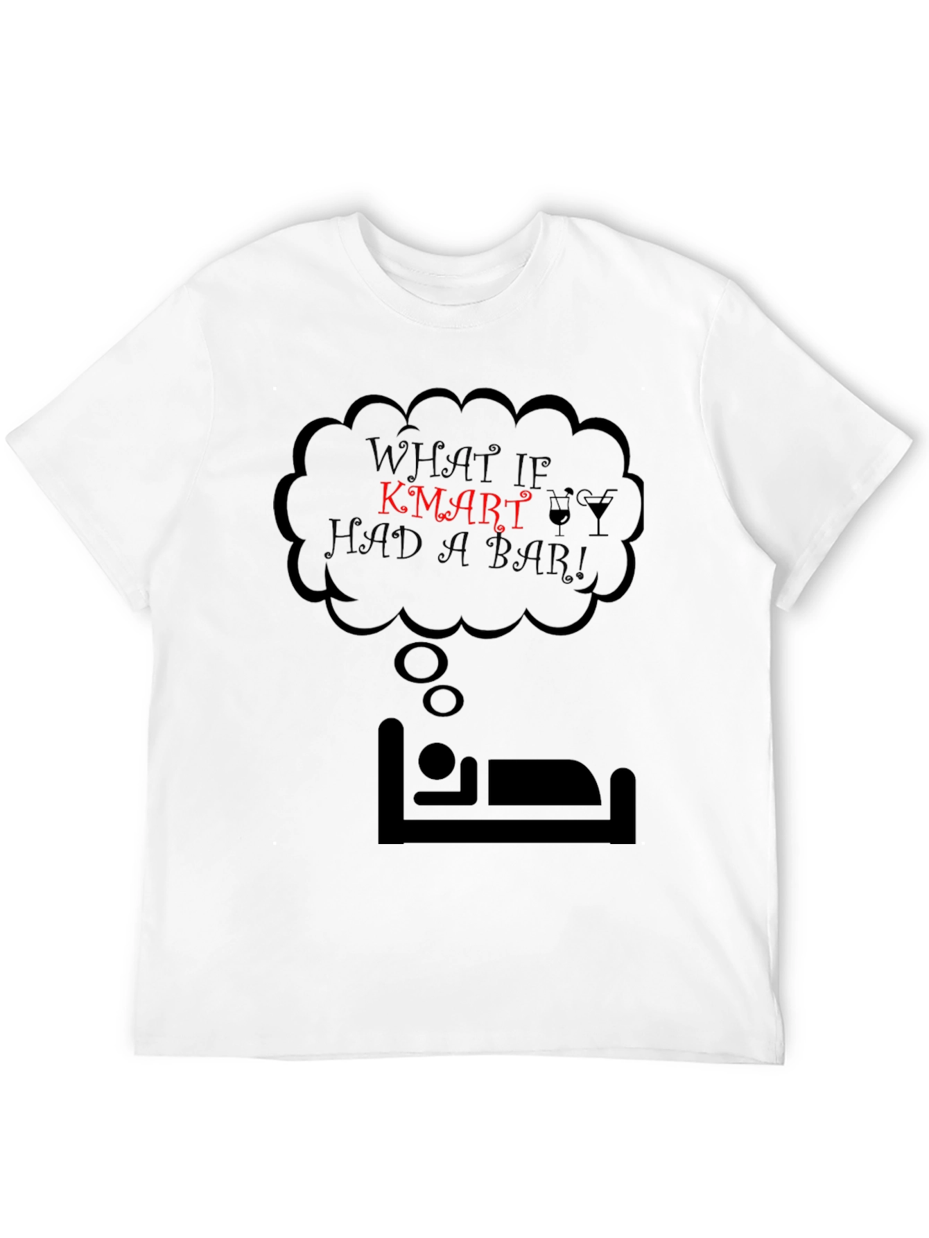 Black Kmart Bar T-Shirt - Novelty Graphic Tee view 12