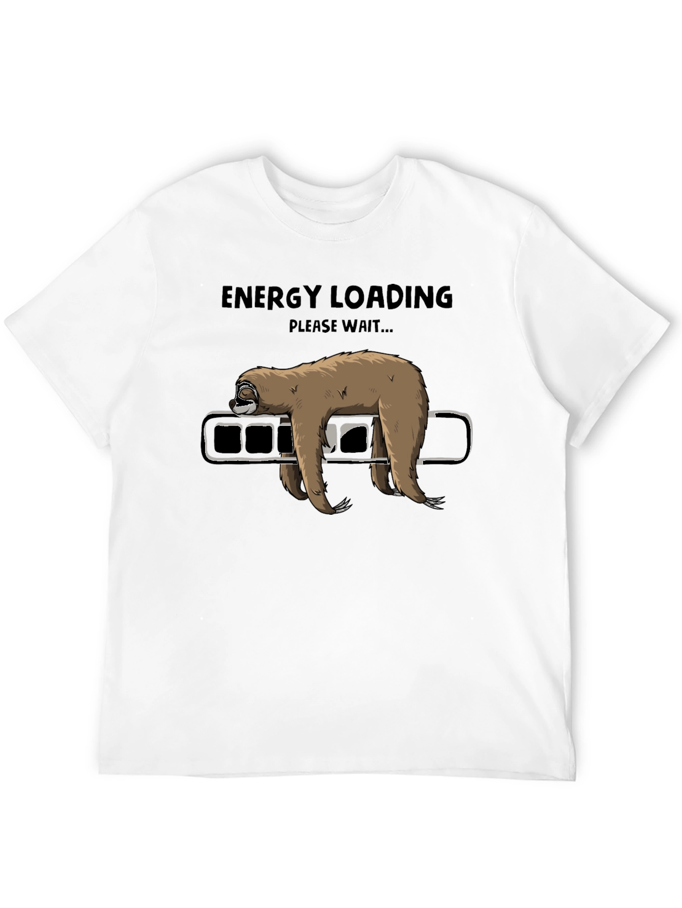 Black Energy Loading Sloth Tee view 12