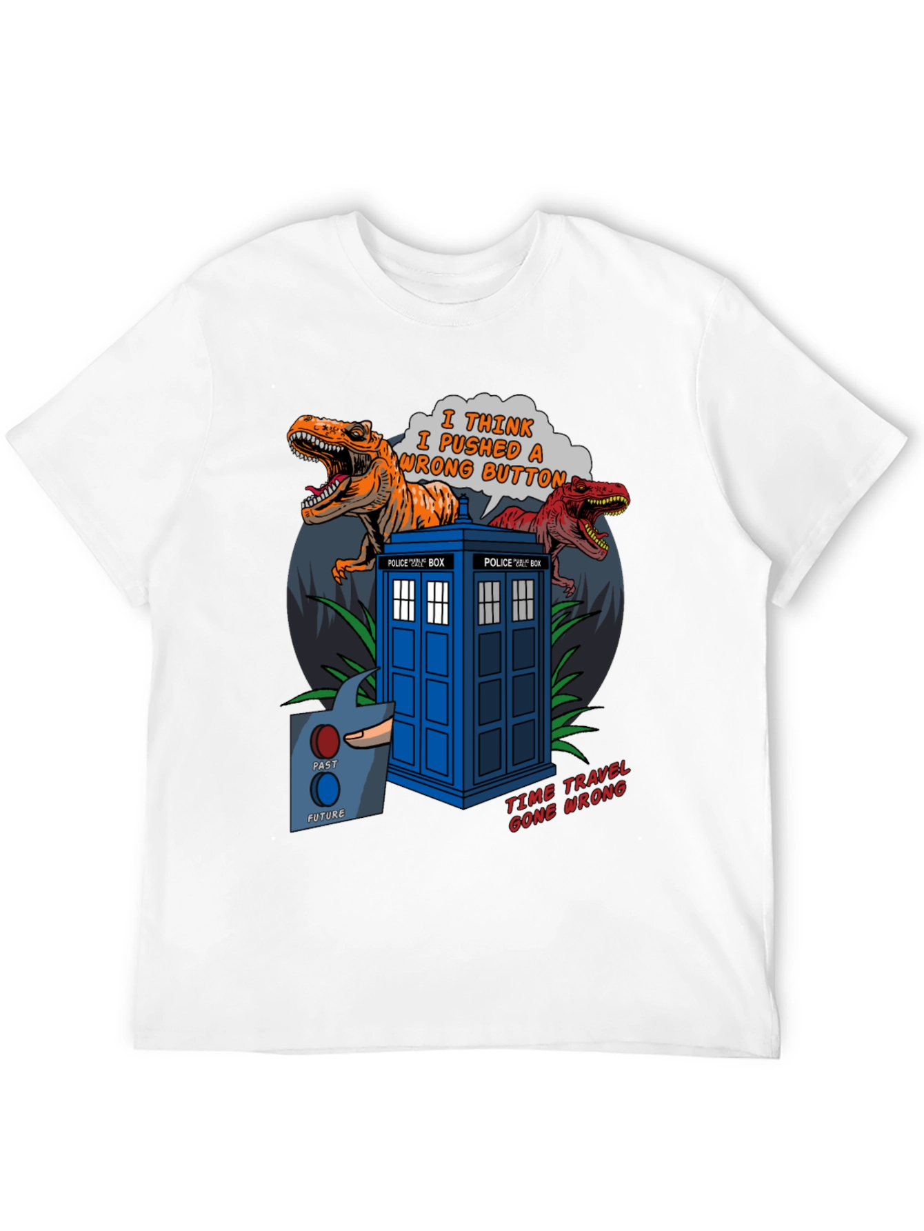 Black Time Travel Gone Wrong T-Shirt view 12