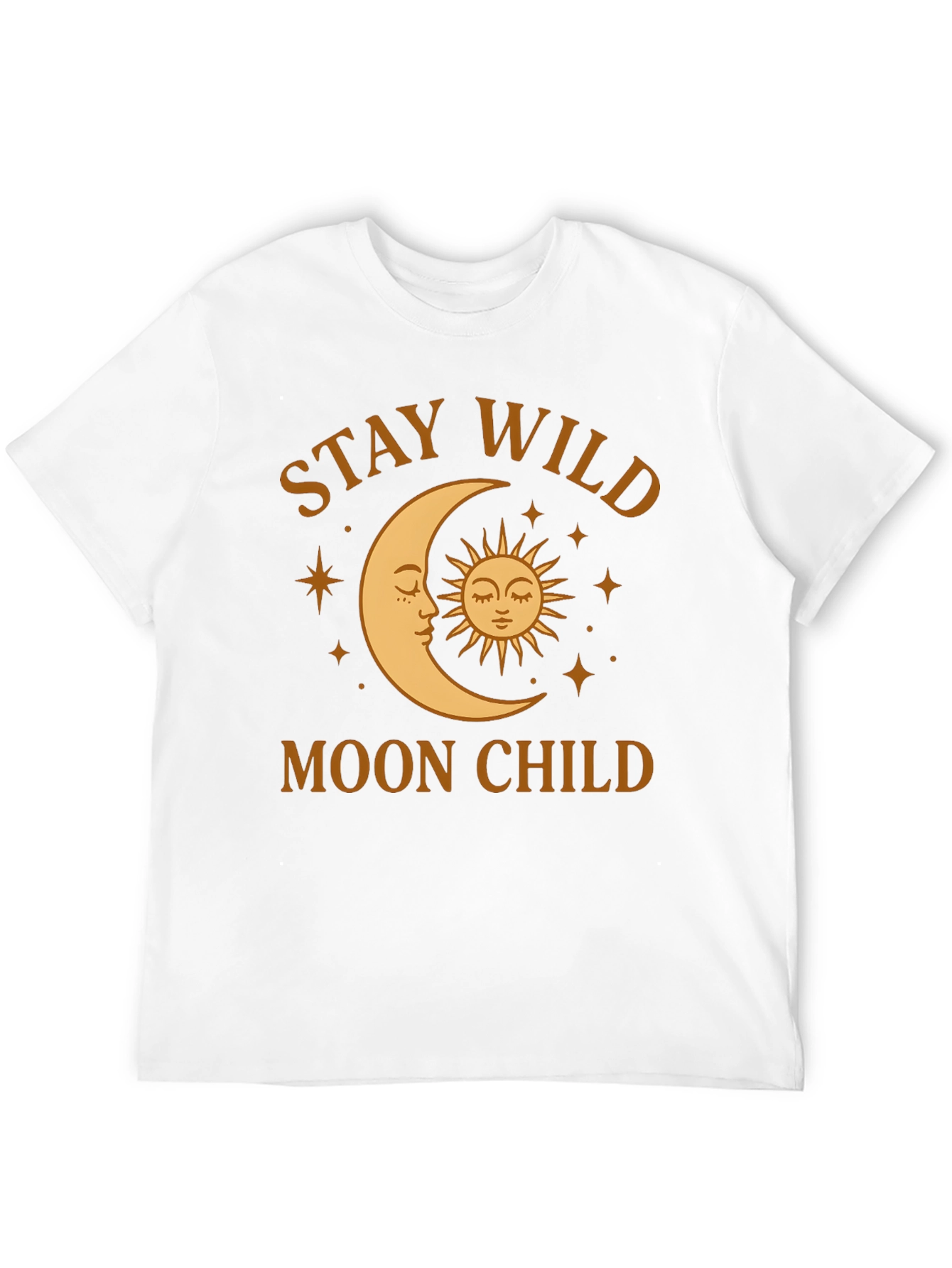 Black Stay Wild Moon Child Graphic T-Shirt view 12