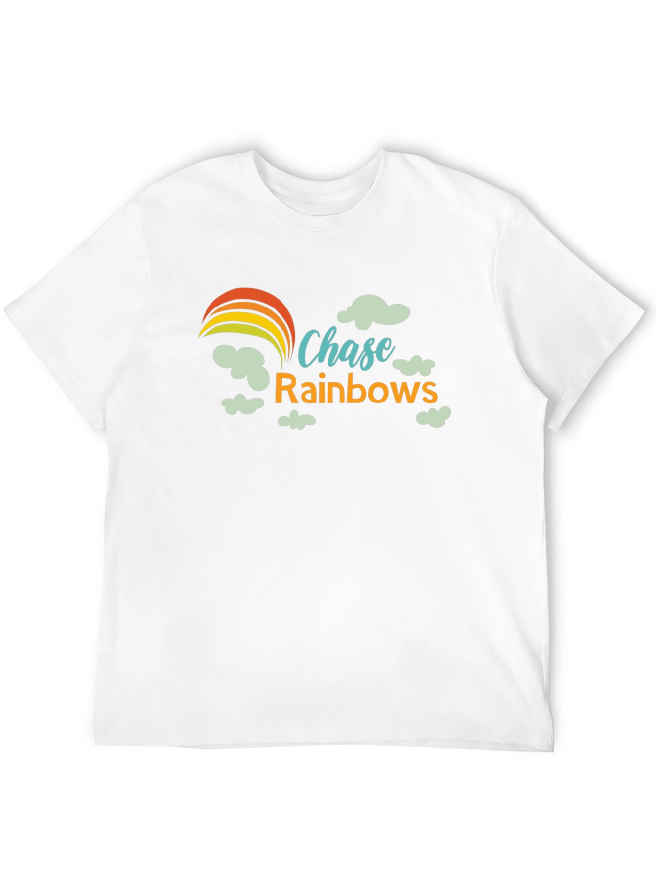 Black Chase Rainbows Graphic Tee - Black Cotton T-Shirt view 12