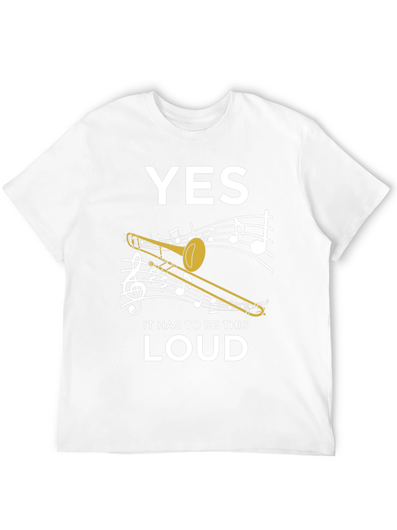 Yes, Loud Trombone Graphic Tee - 12