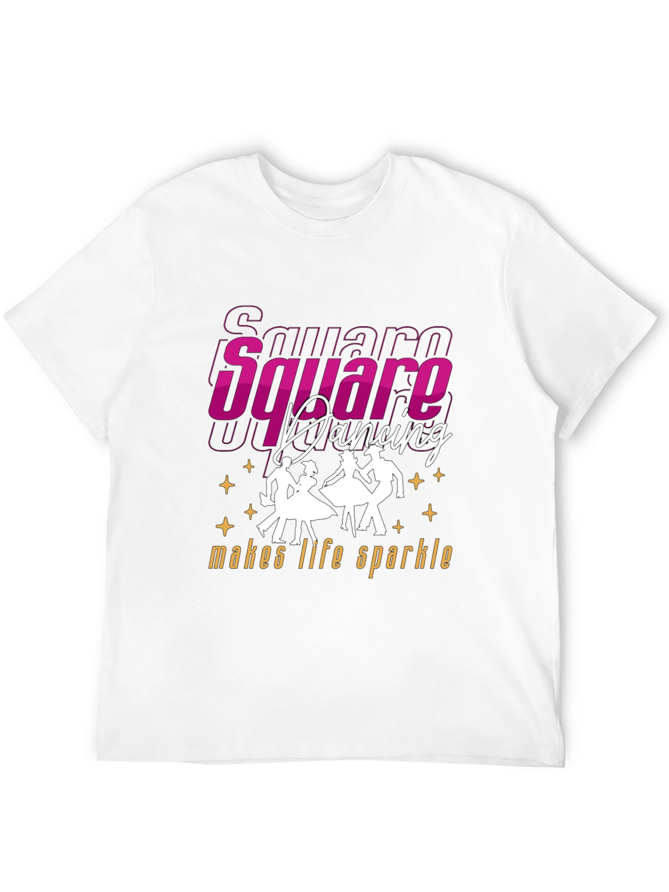Black Square Dancing Makes Life Sparkle T-Shirt view 12