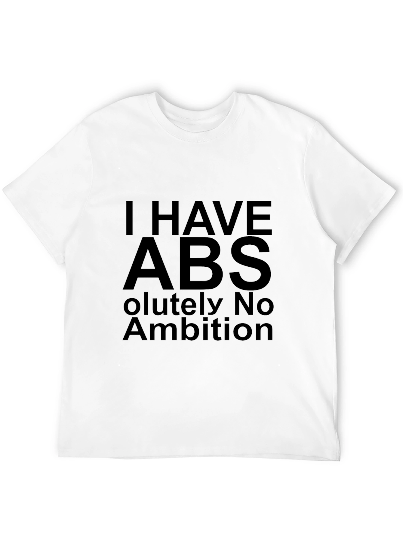 Black I Have Abs T-Shirt - Humor Graphic Tee view 12