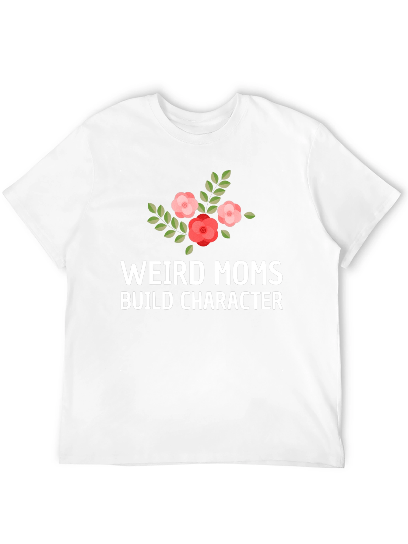 Black Weird Moms Build Character T-Shirt view 12