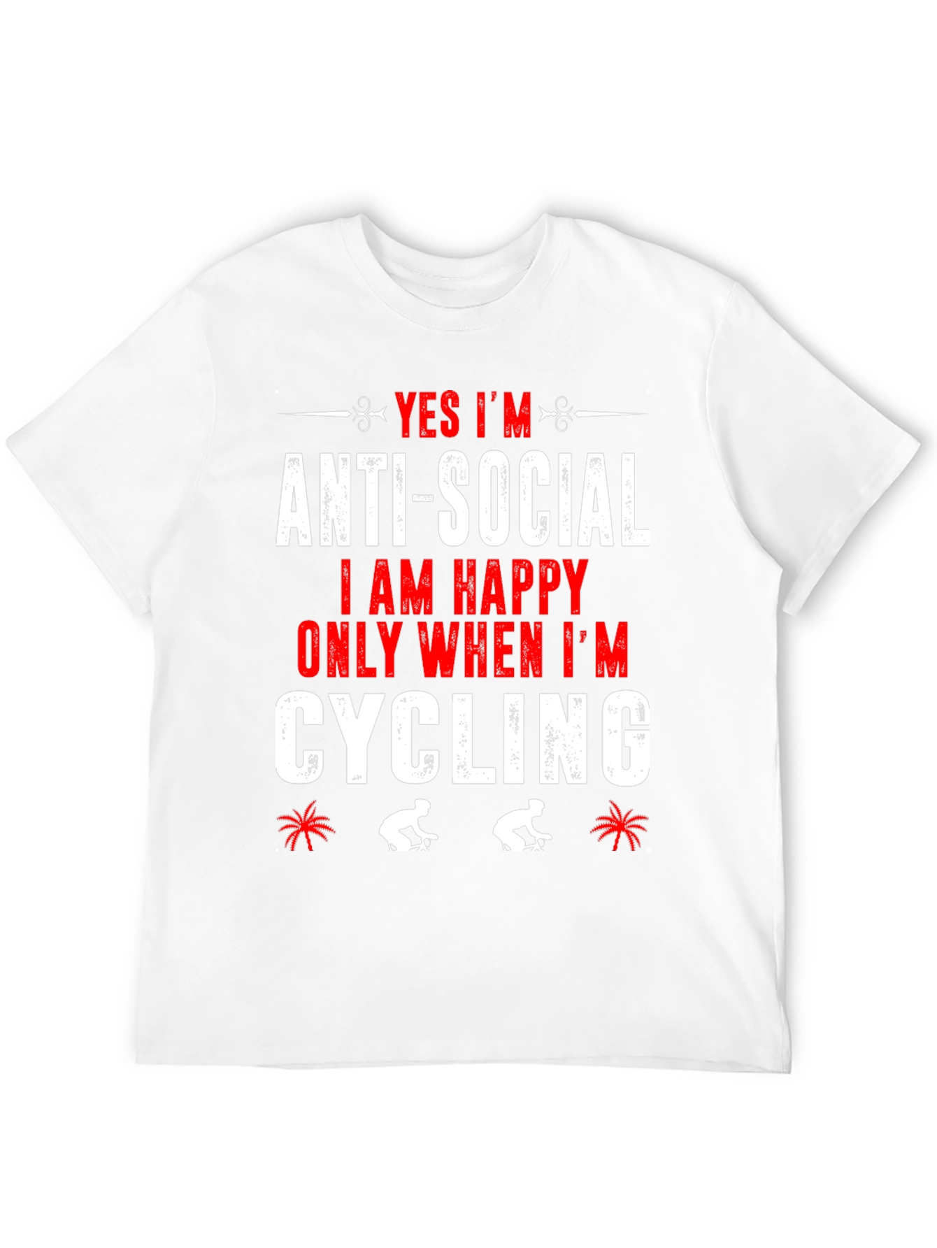 Black Anti-Social Cyclist Graphic T-Shirt view 12