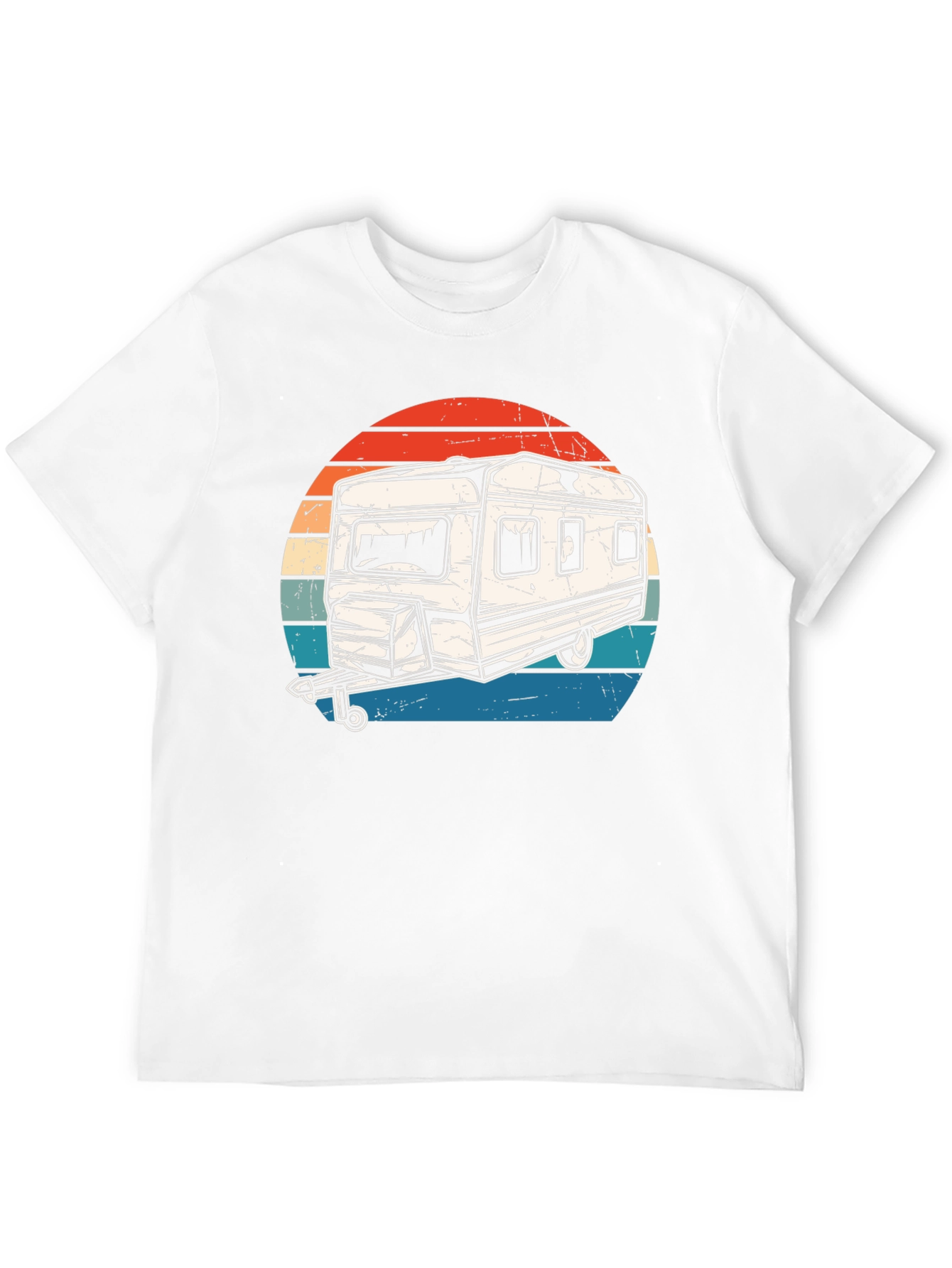 Retro Camper Graphic T-Shirt - Adventure Ready! - 12