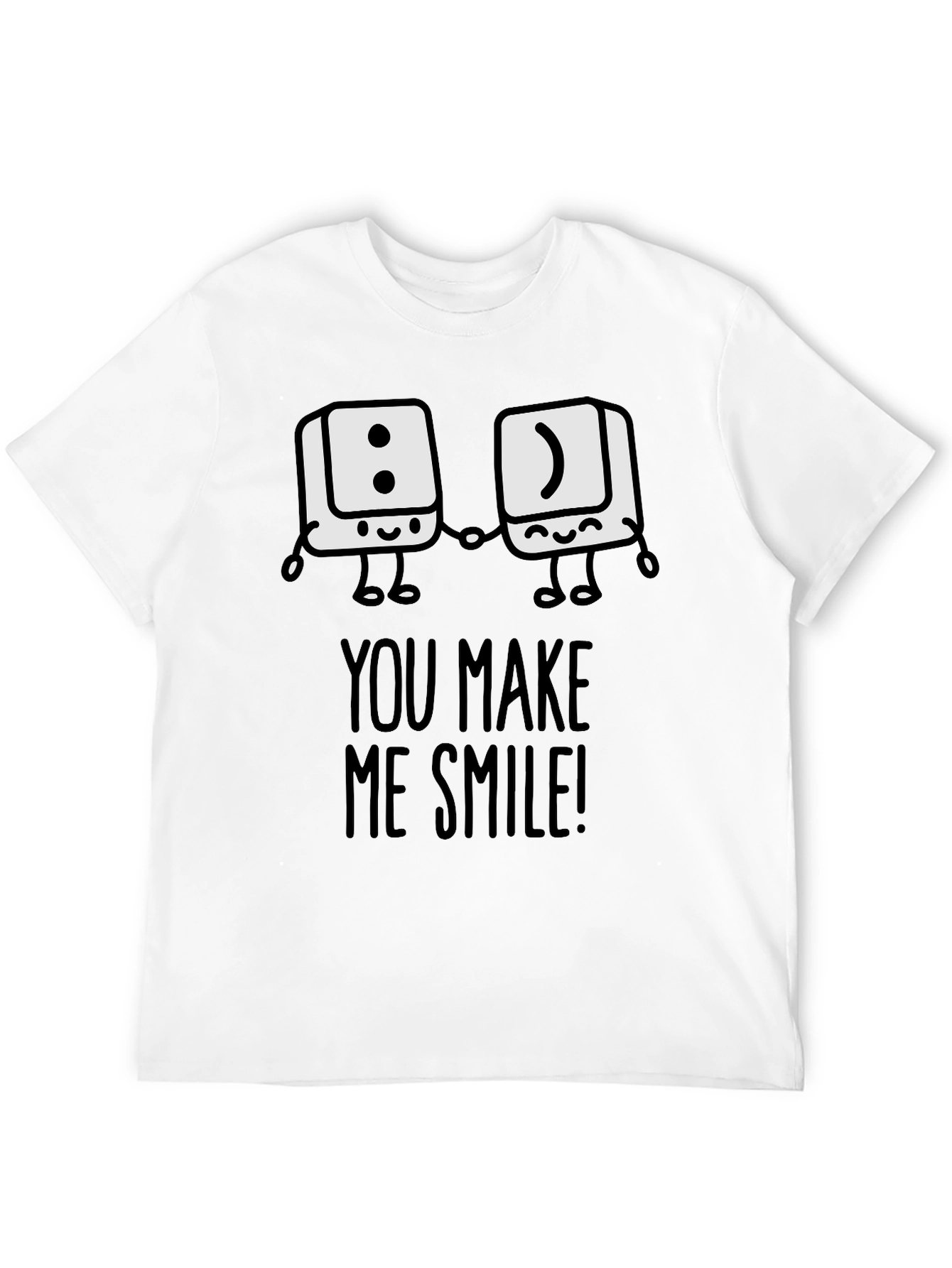 Black You Make Me Smile Graphic T-Shirt view 12