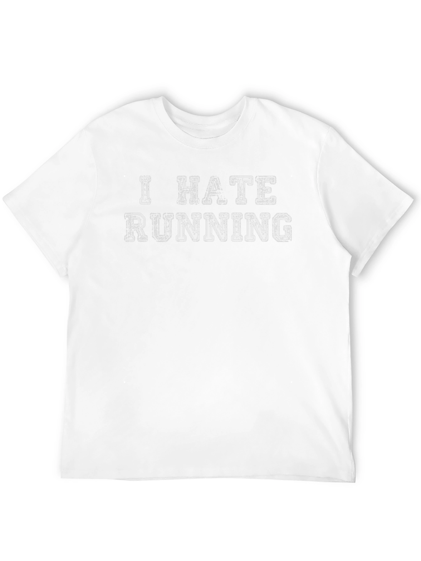 Black I Hate Running T-Shirt - Funny Workout Tee view 12