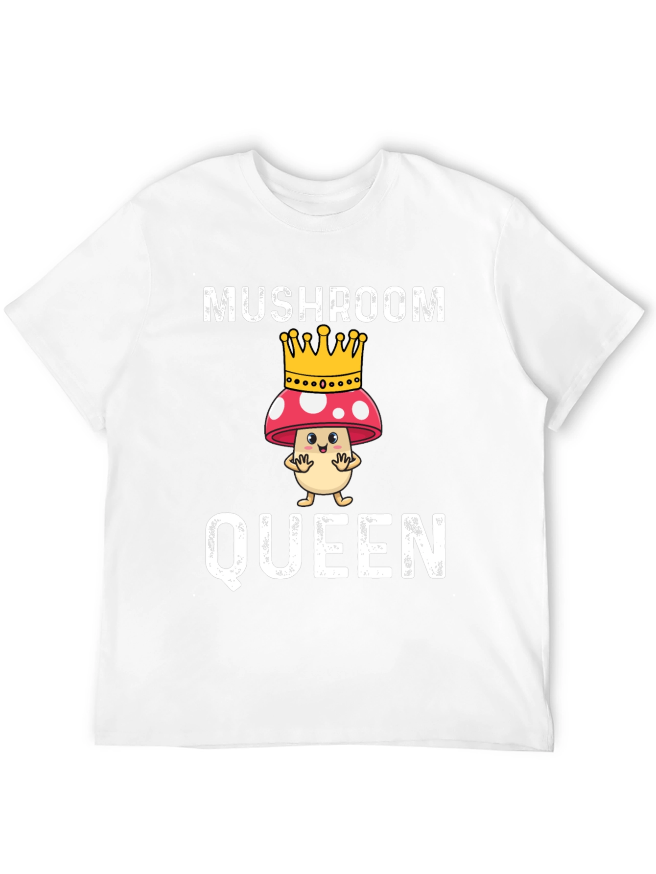 Black Mushroom Queen Funny Graphic T-Shirt view 12