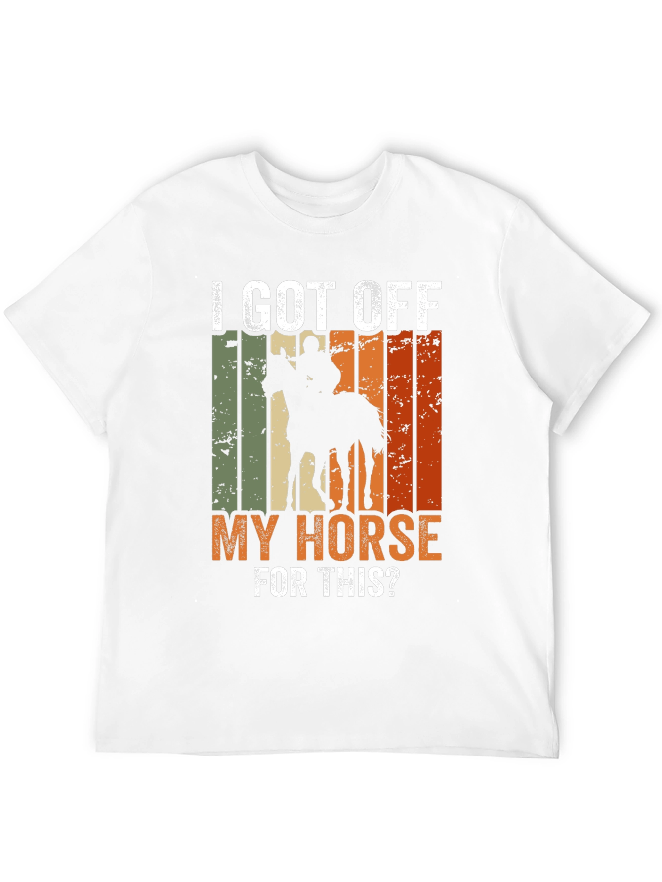 Black I Got Off My Horse For This? Novelty T-Shirt view 12