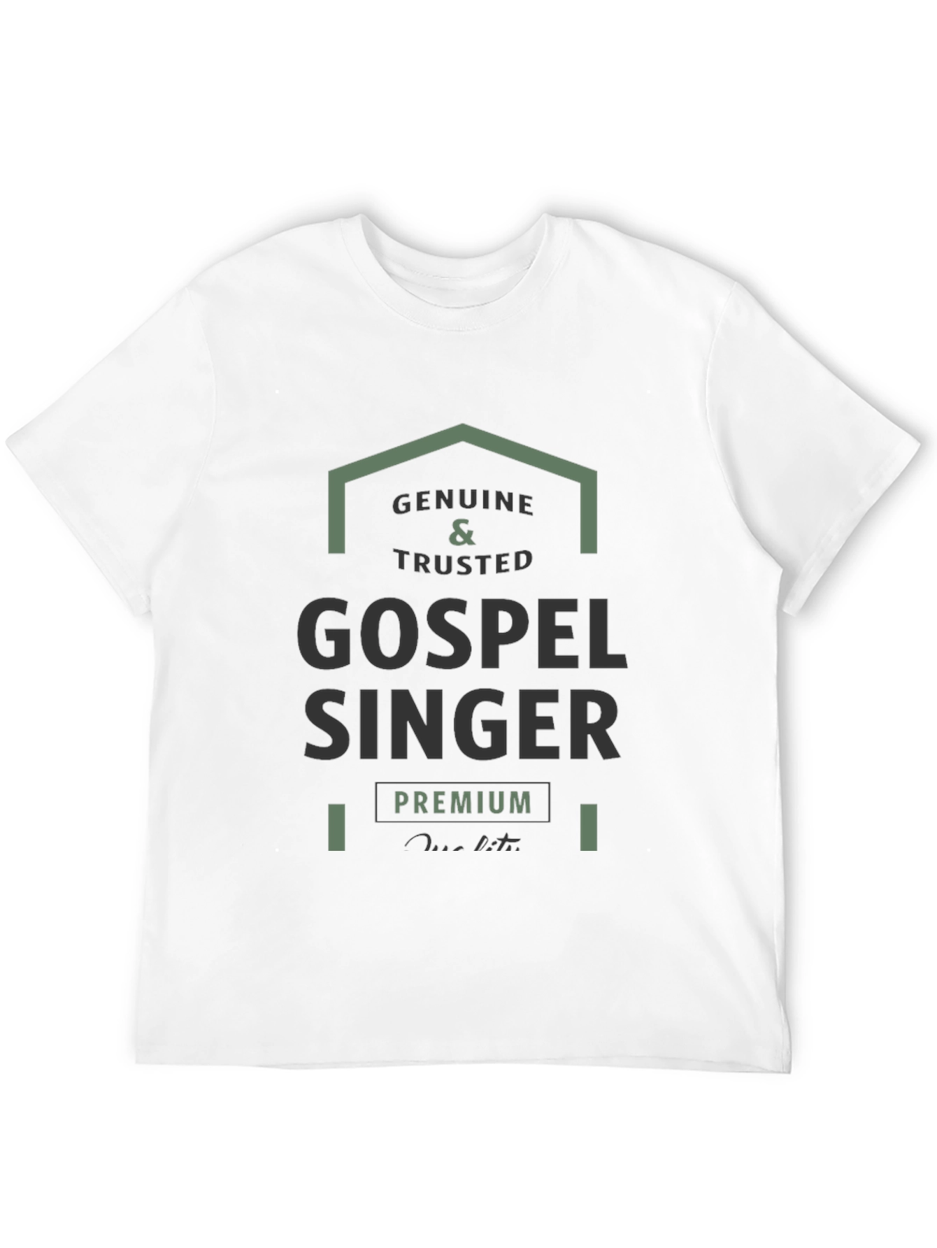 Black Genuine Gospel Singer Premium T-Shirt view 12