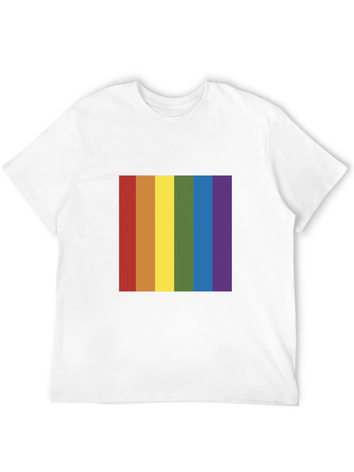 Black Rainbow Pride T-Shirt - Black Crew Neck Tee view 12