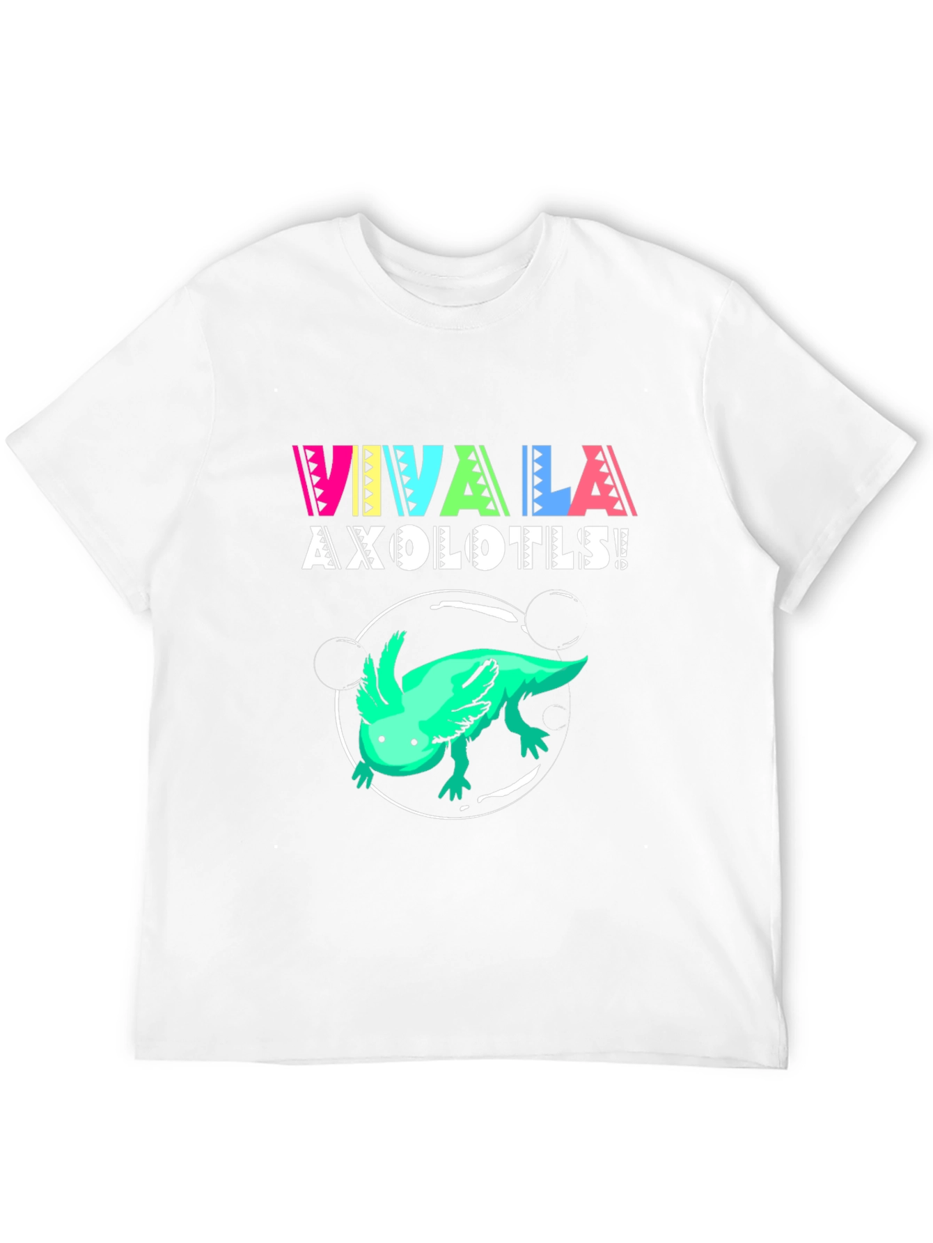 Black Viva La Axolotls! Black Graphic Print T-Shirt view 12