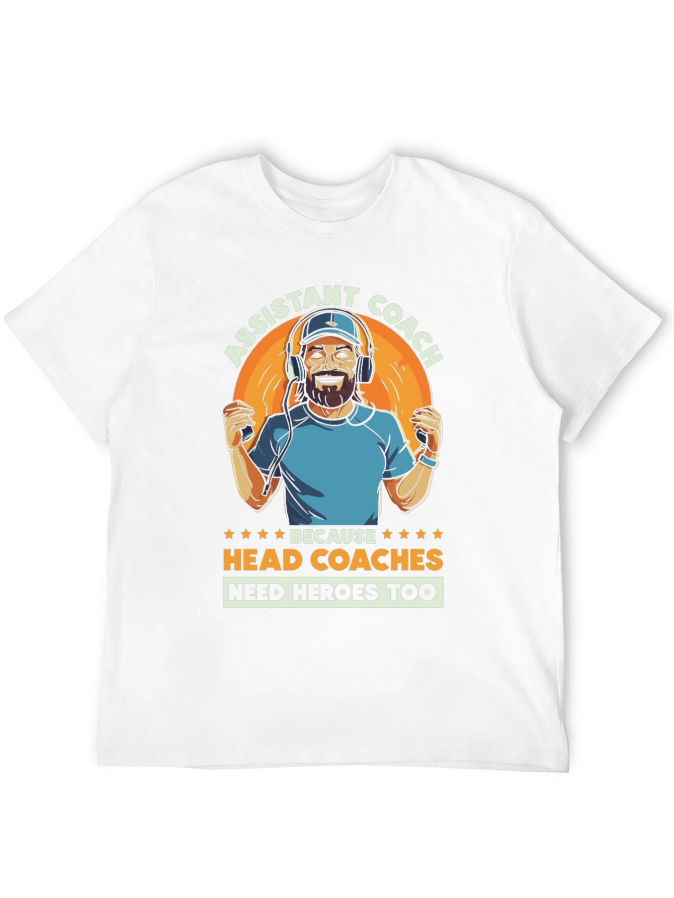 Black Assistant Coach T-Shirt - Head Coaches Need Heroes Too! view 12