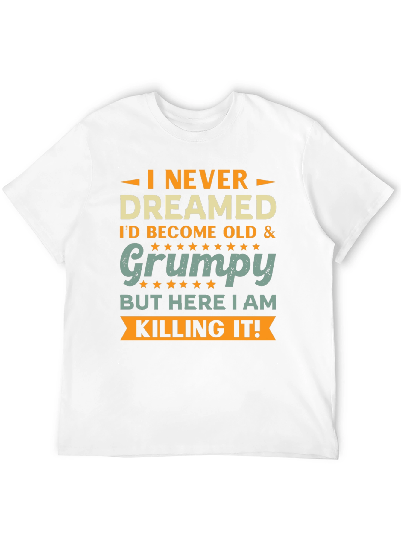 Black Funny Old & Grumpy T-Shirt view 12