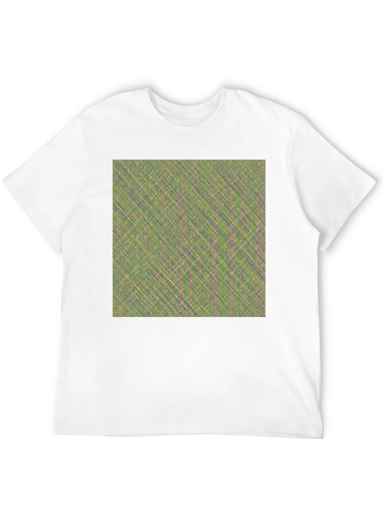 Black Abstract Pattern Crew Neck T-Shirt view 12