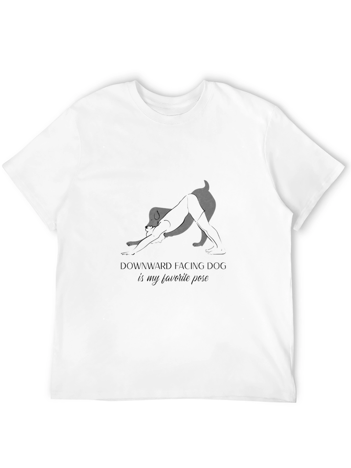 Black Downward Facing Dog T-Shirt view 12