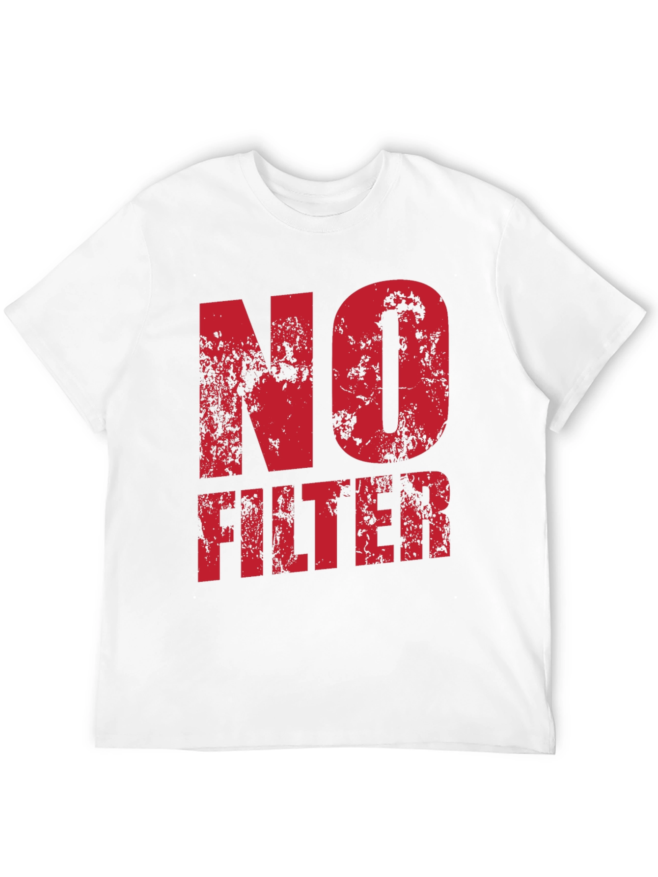 Black No Filter Graphic Tee - Black Cotton T-Shirt view 12