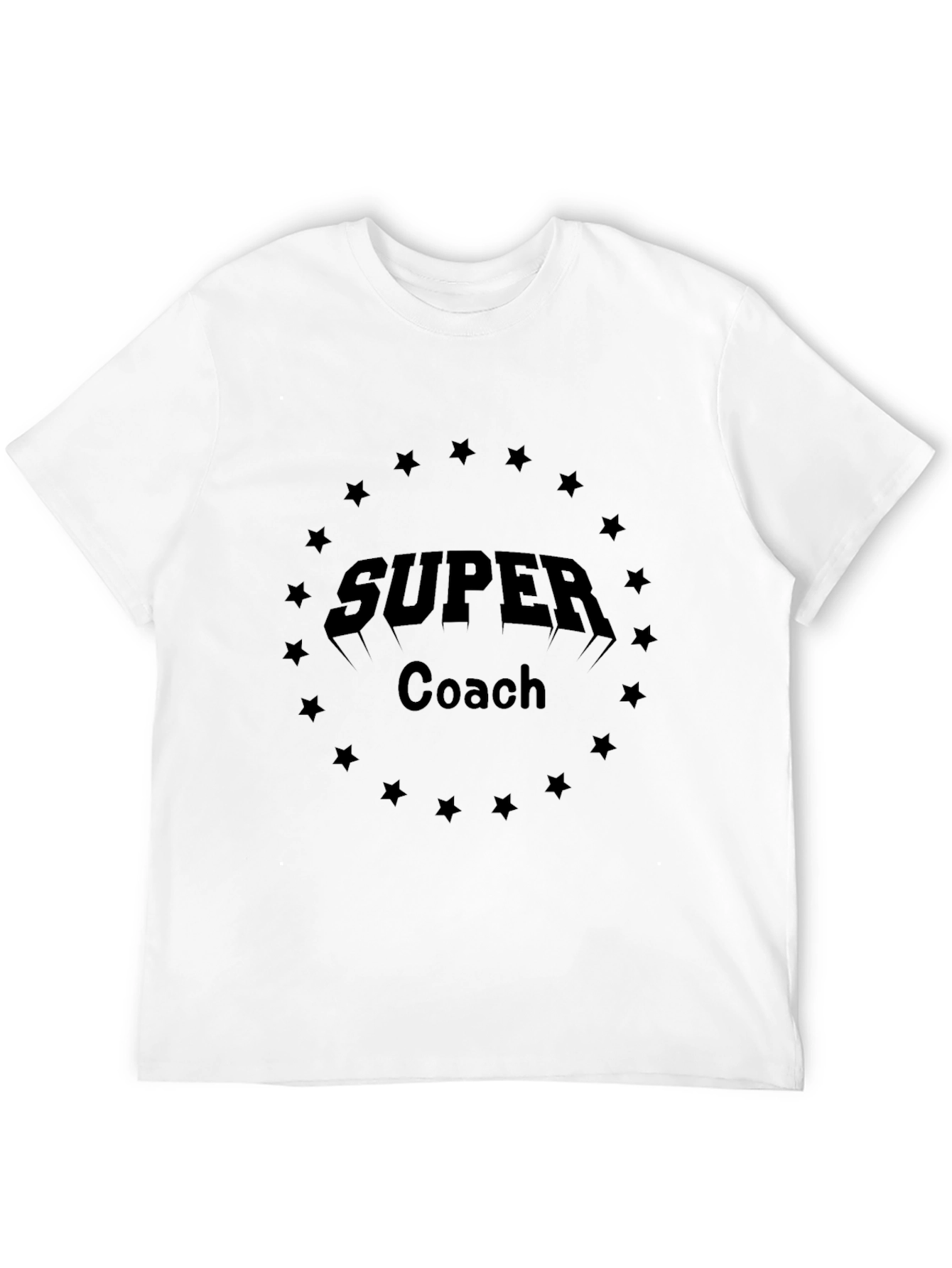 Black Super Coach Star T-Shirt - Black Graphic Tee view 12
