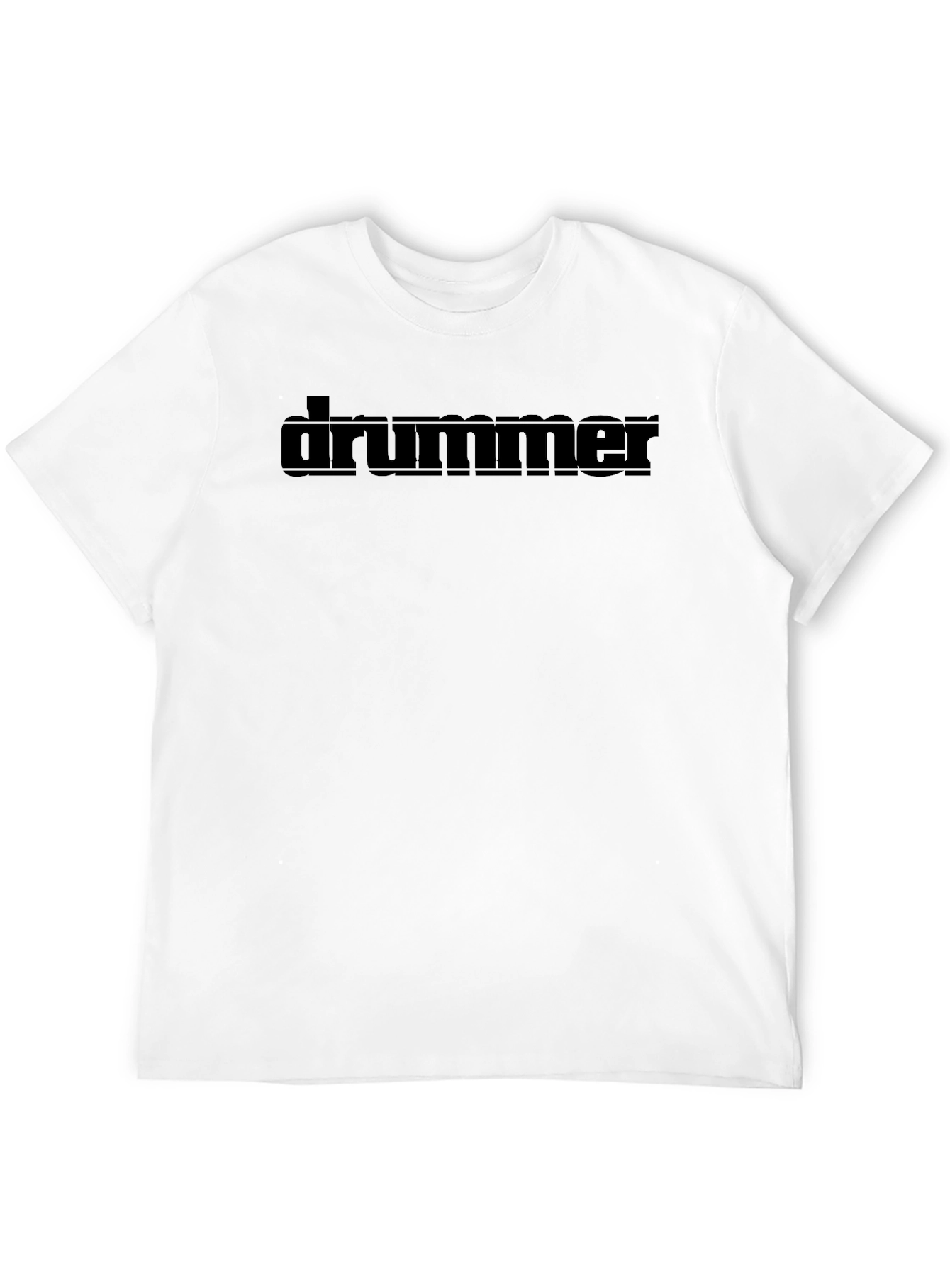 Black Drummer Graphic Tee - Black Crew Neck Shirt view 12