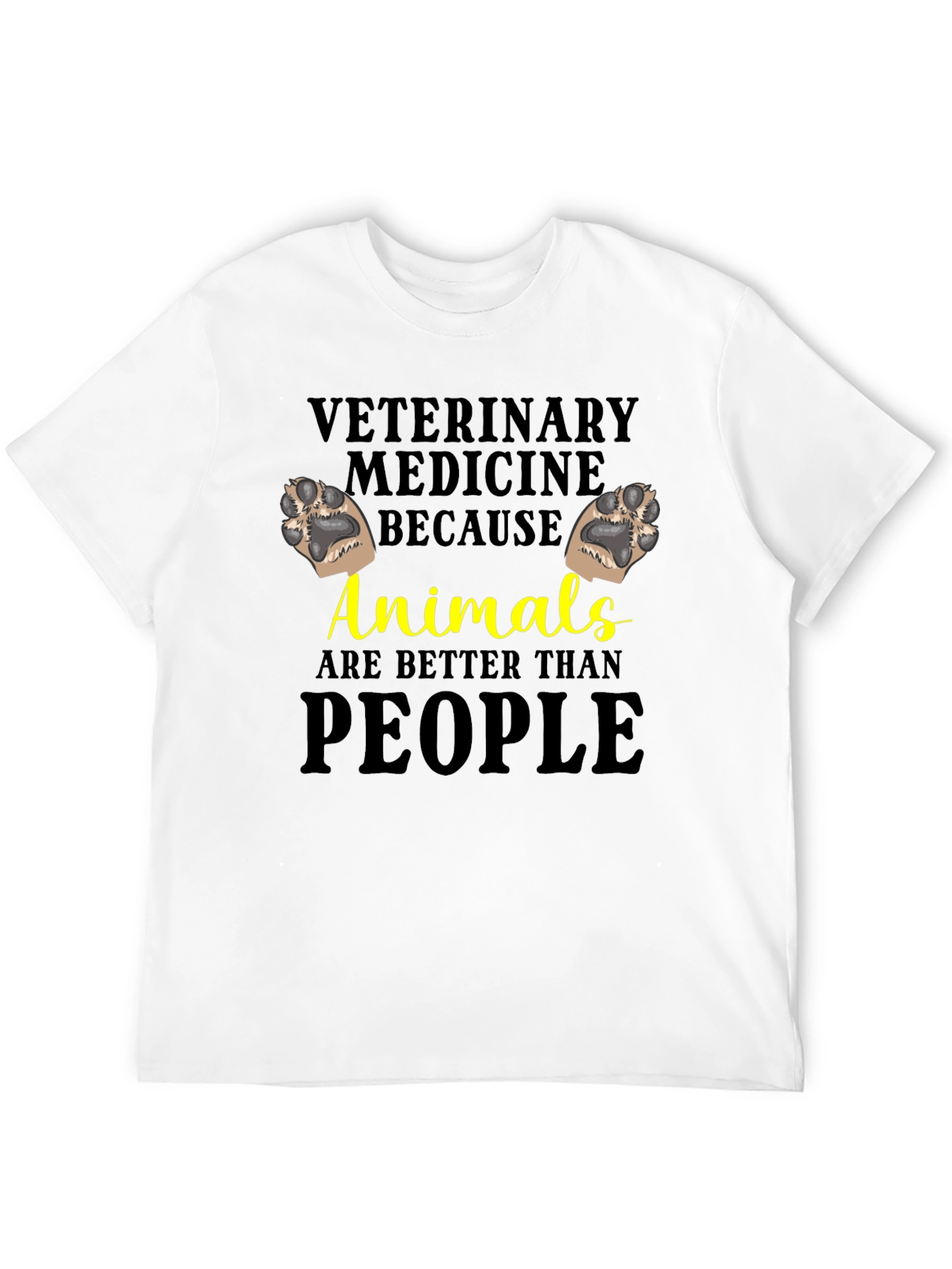 Black Veterinary Medicine Animals Tee view 12