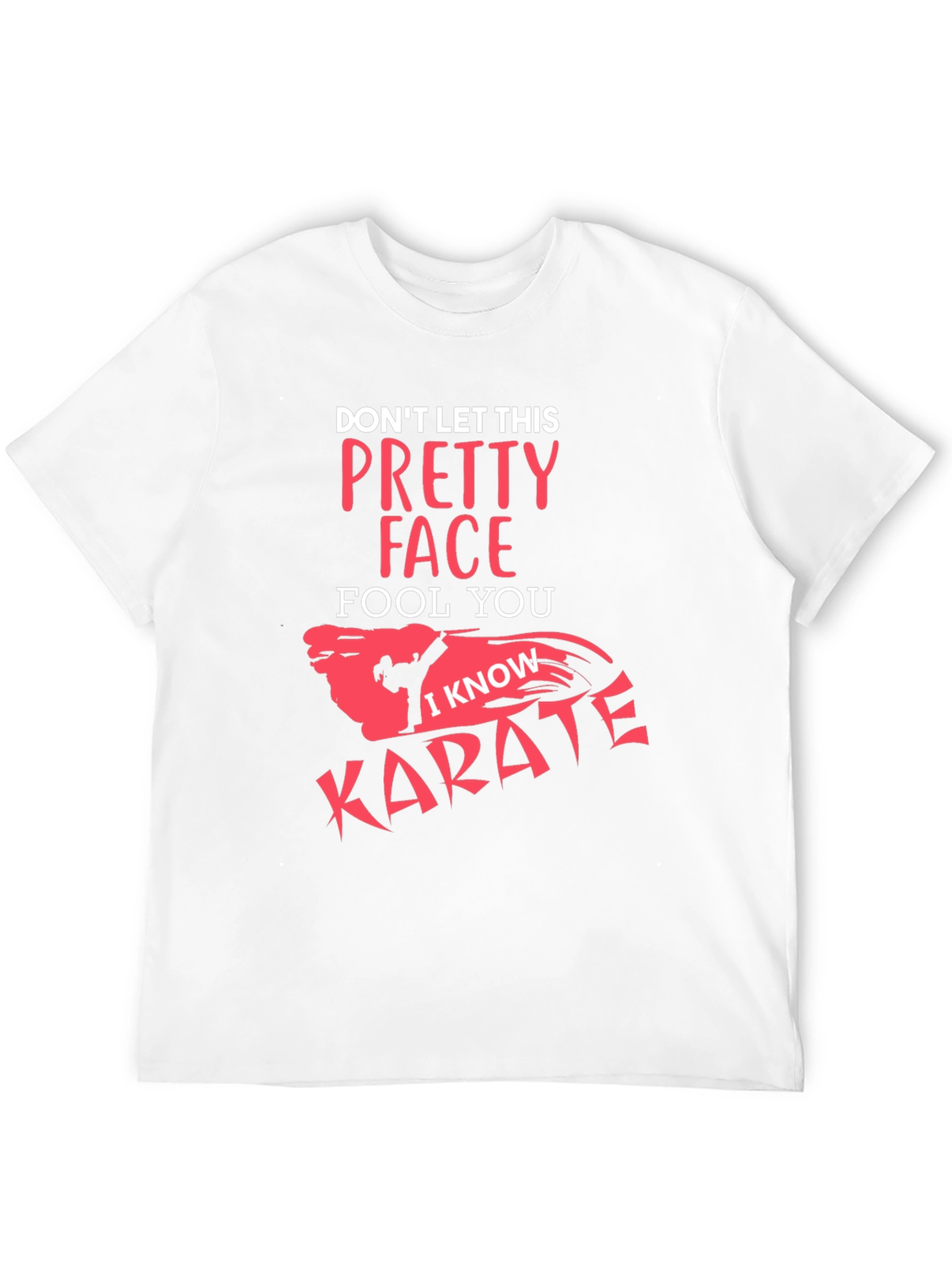 Black Pretty Face Karate Graphic Tee - Black view 12