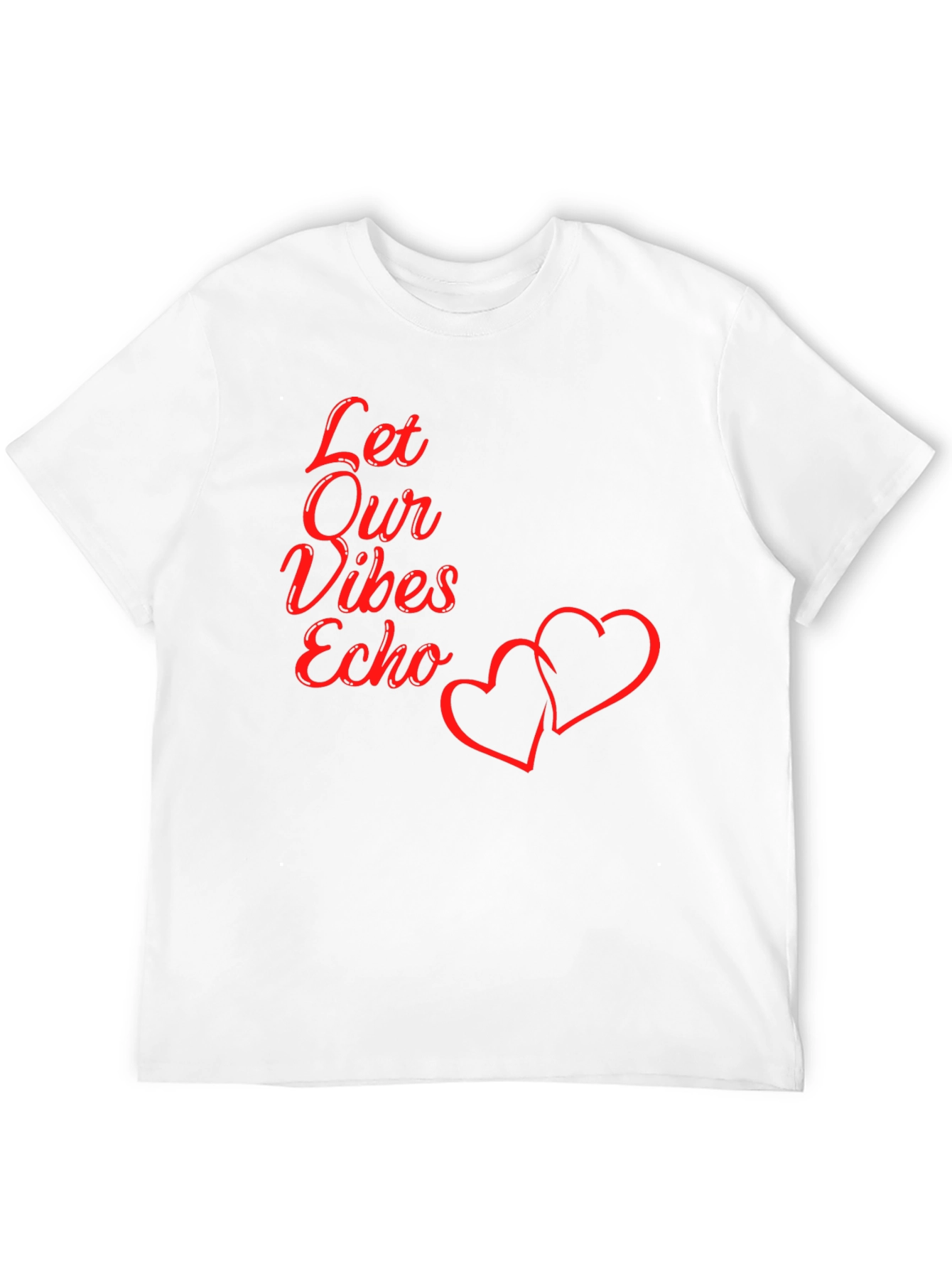 Black Let Our Vibes Echo Graphic Tee - Black view 12