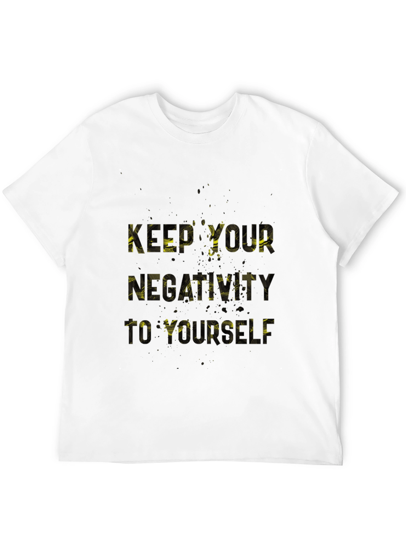 Black Keep Your Negativity T-Shirt view 12