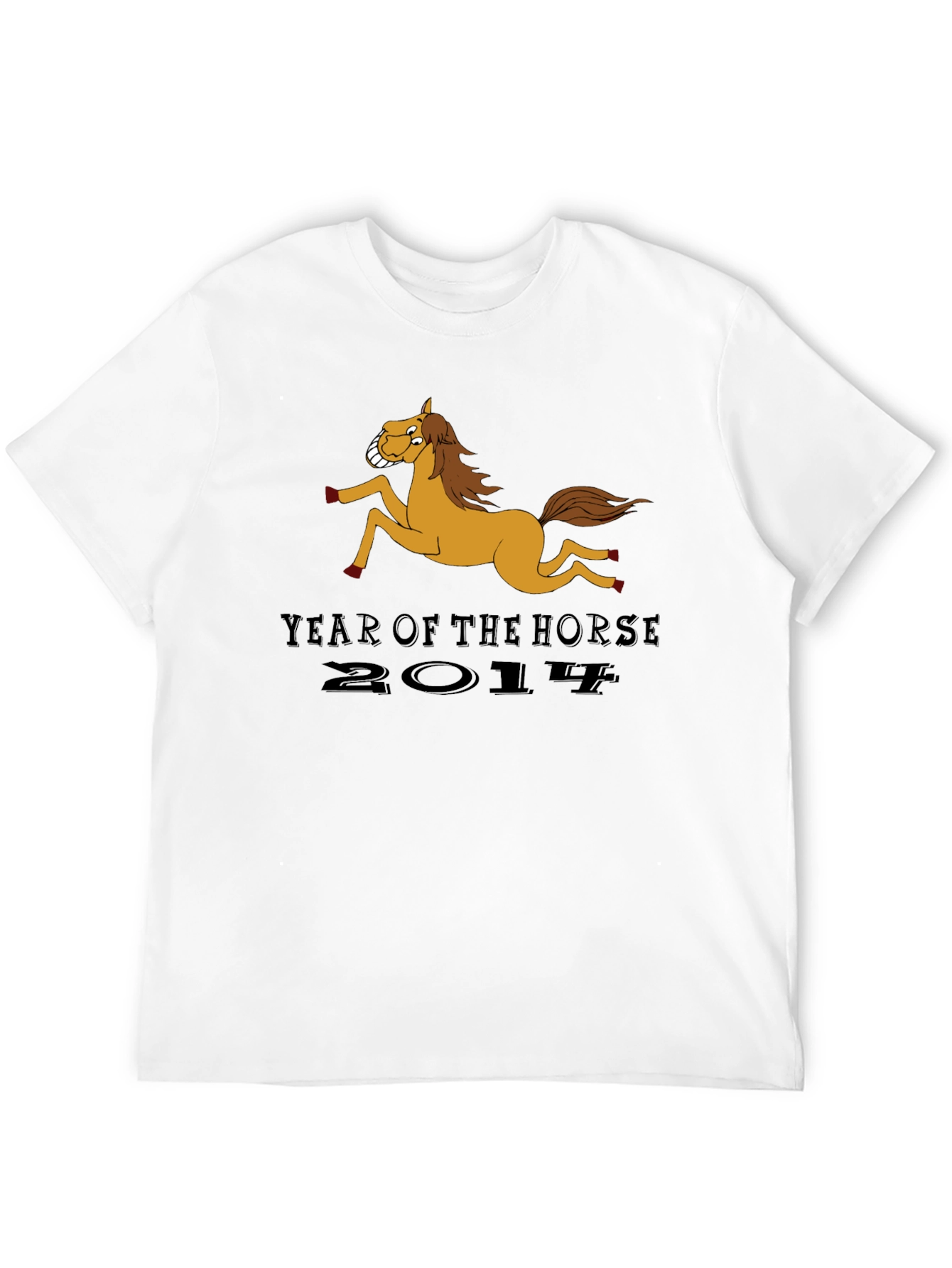 Black Year of the Horse 2014 Black T-Shirt view 12