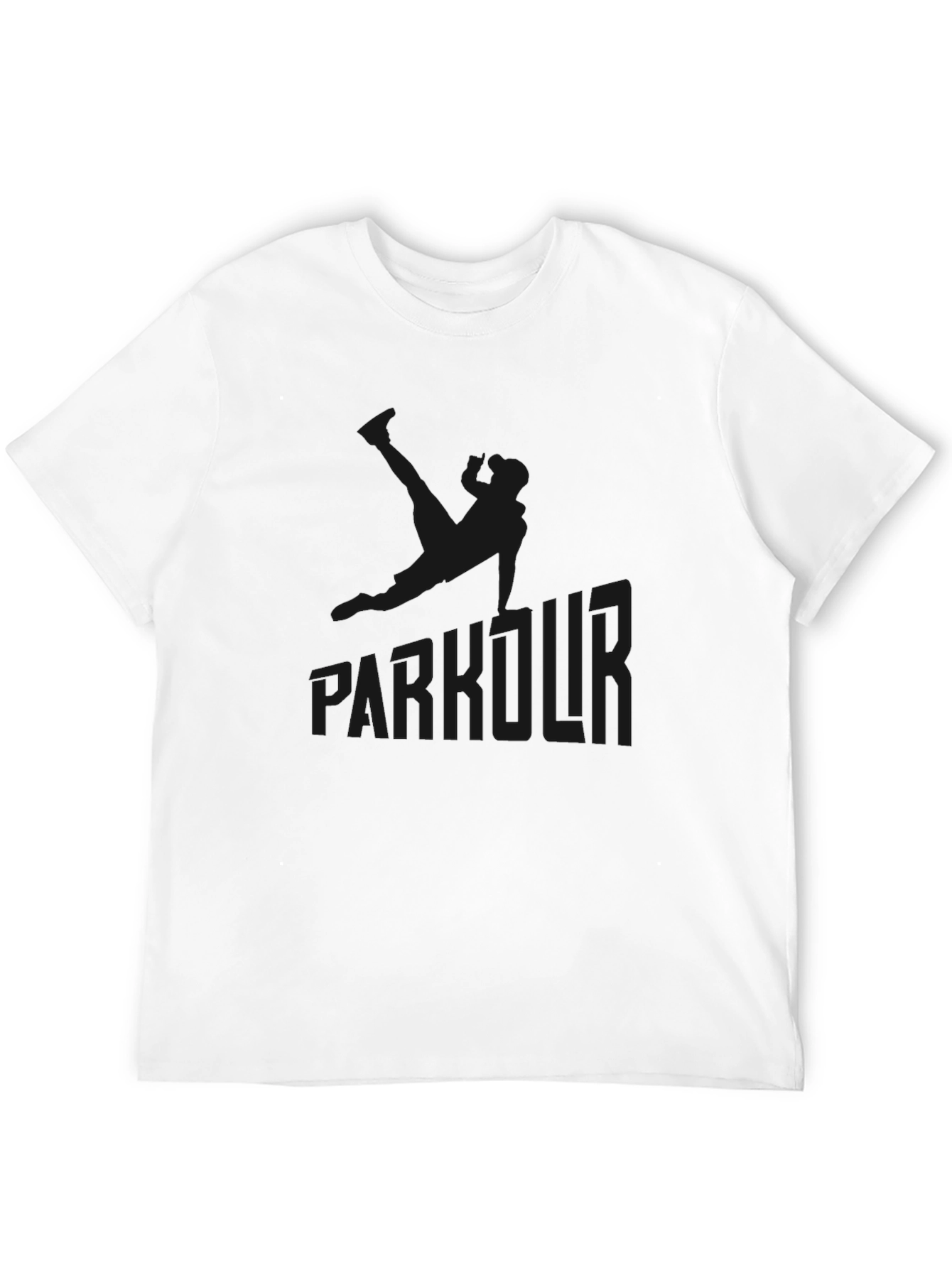 Black Parkour Graphic Black T-Shirt - Urban Style Tee view 12