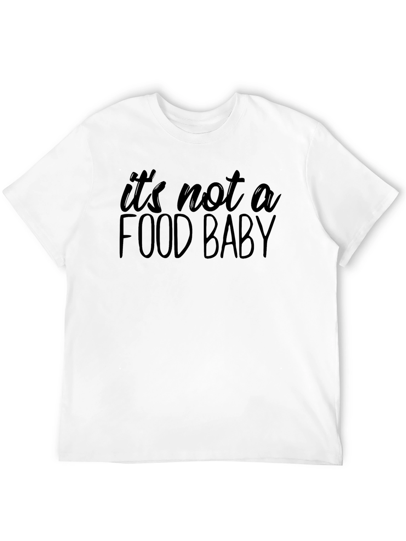 Black Food Baby Graphic Tee - Unisex Black T-Shirt view 12