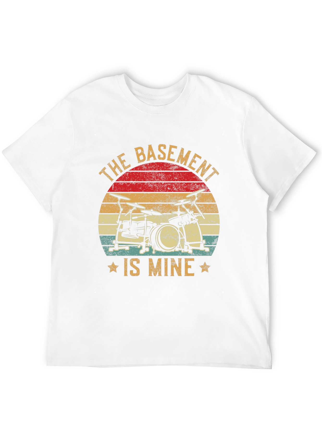 Black The Basement is Mine Drummer T-Shirt view 12