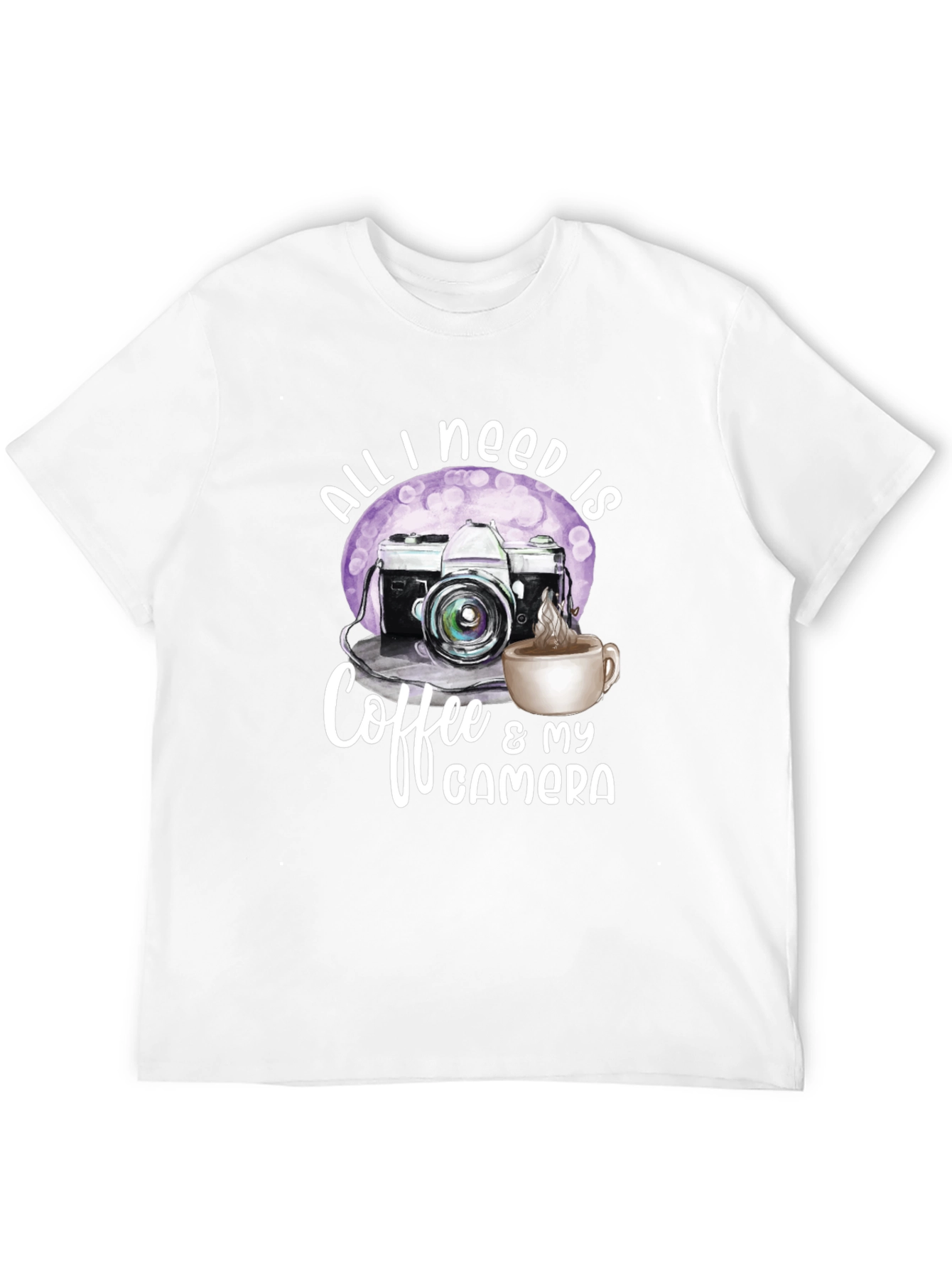Black Coffee & Camera Graphic Tee - Photographer's Essential view 12