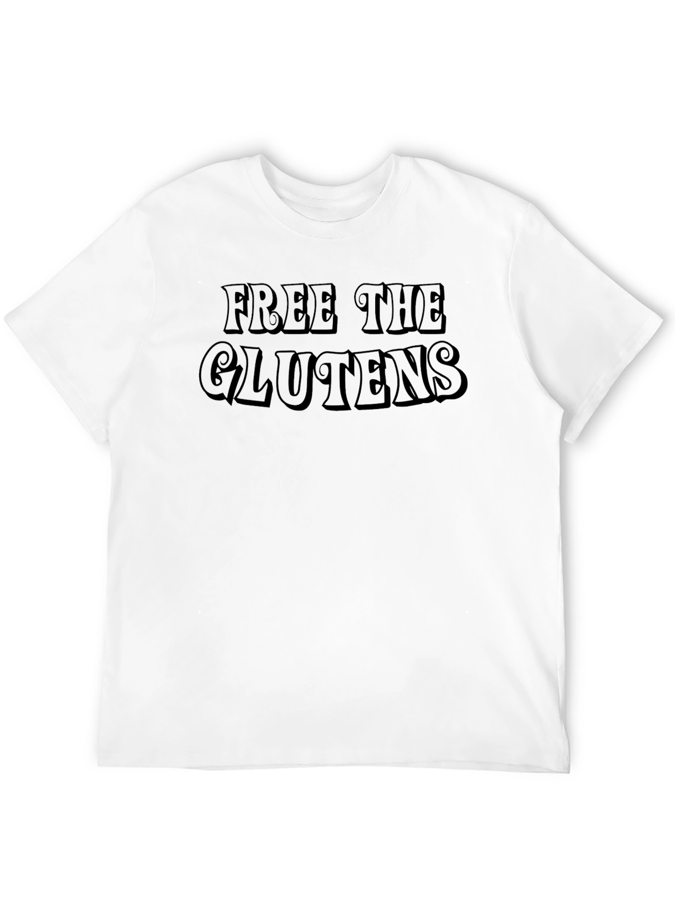 Black Free The Glutens Graphic Tee view 12