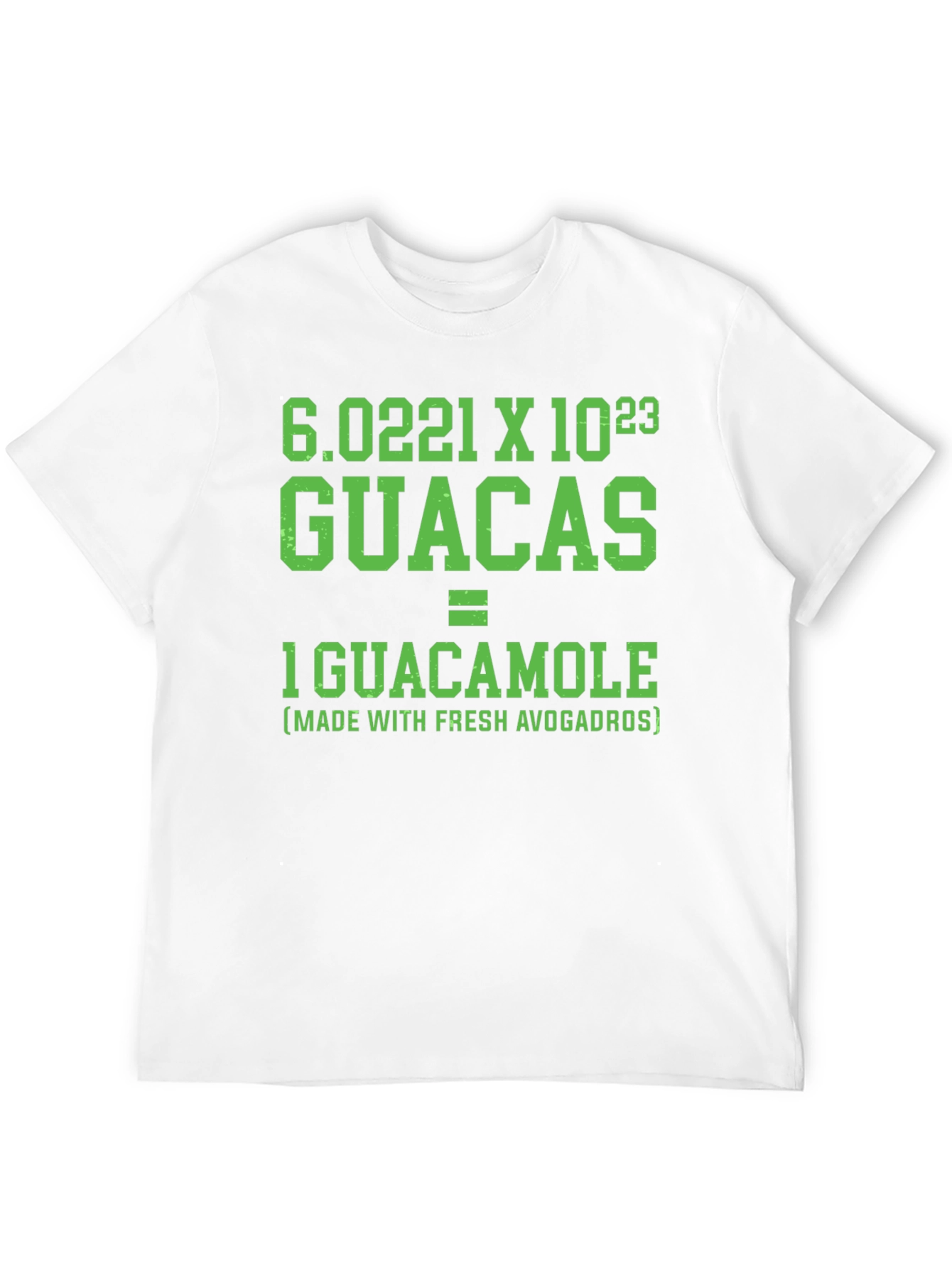 Guacamole Equation T-Shirt: Fresh Avogadros - 12