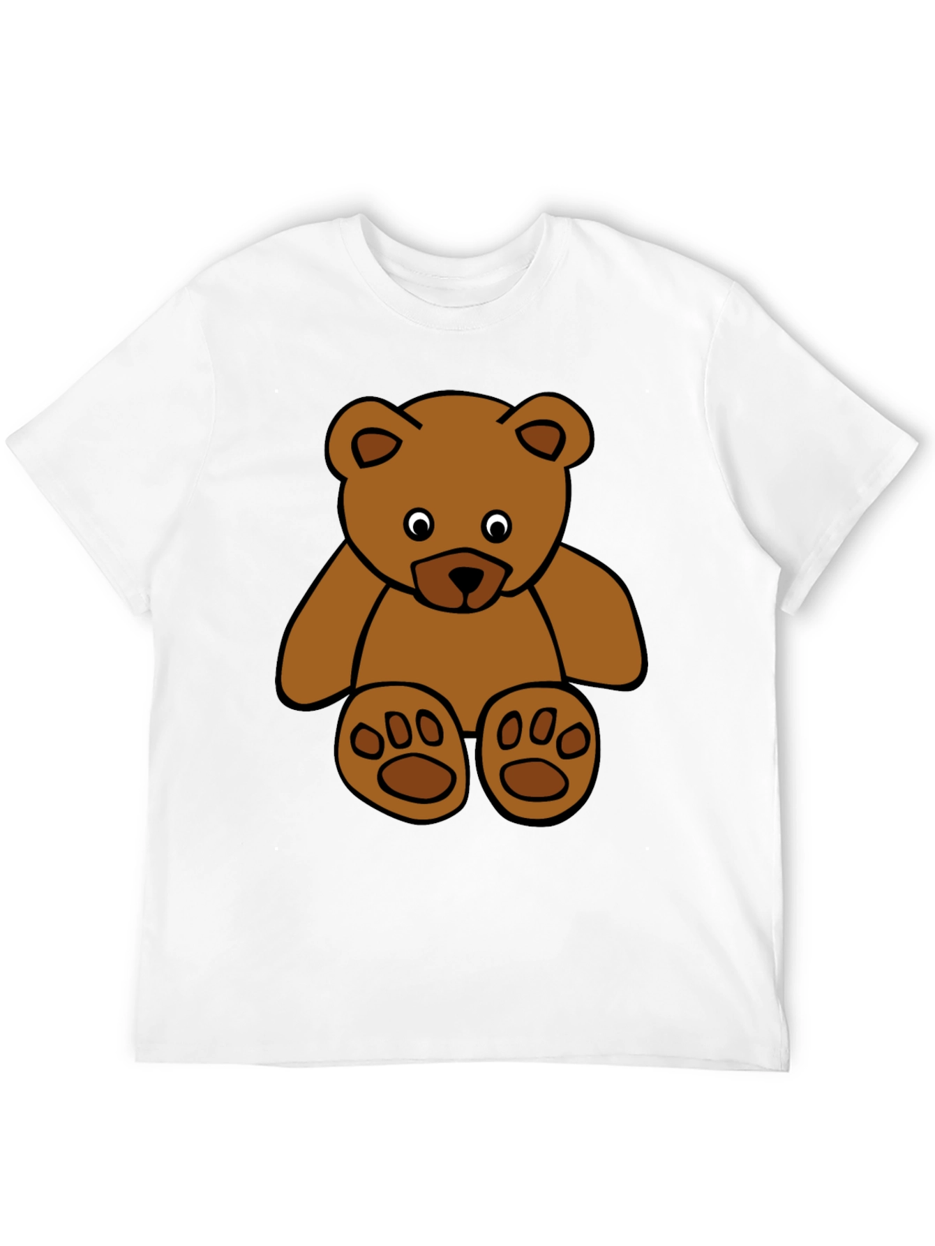 Black Teddy Bear Graphic Tee - Soft Cotton Blend view 12