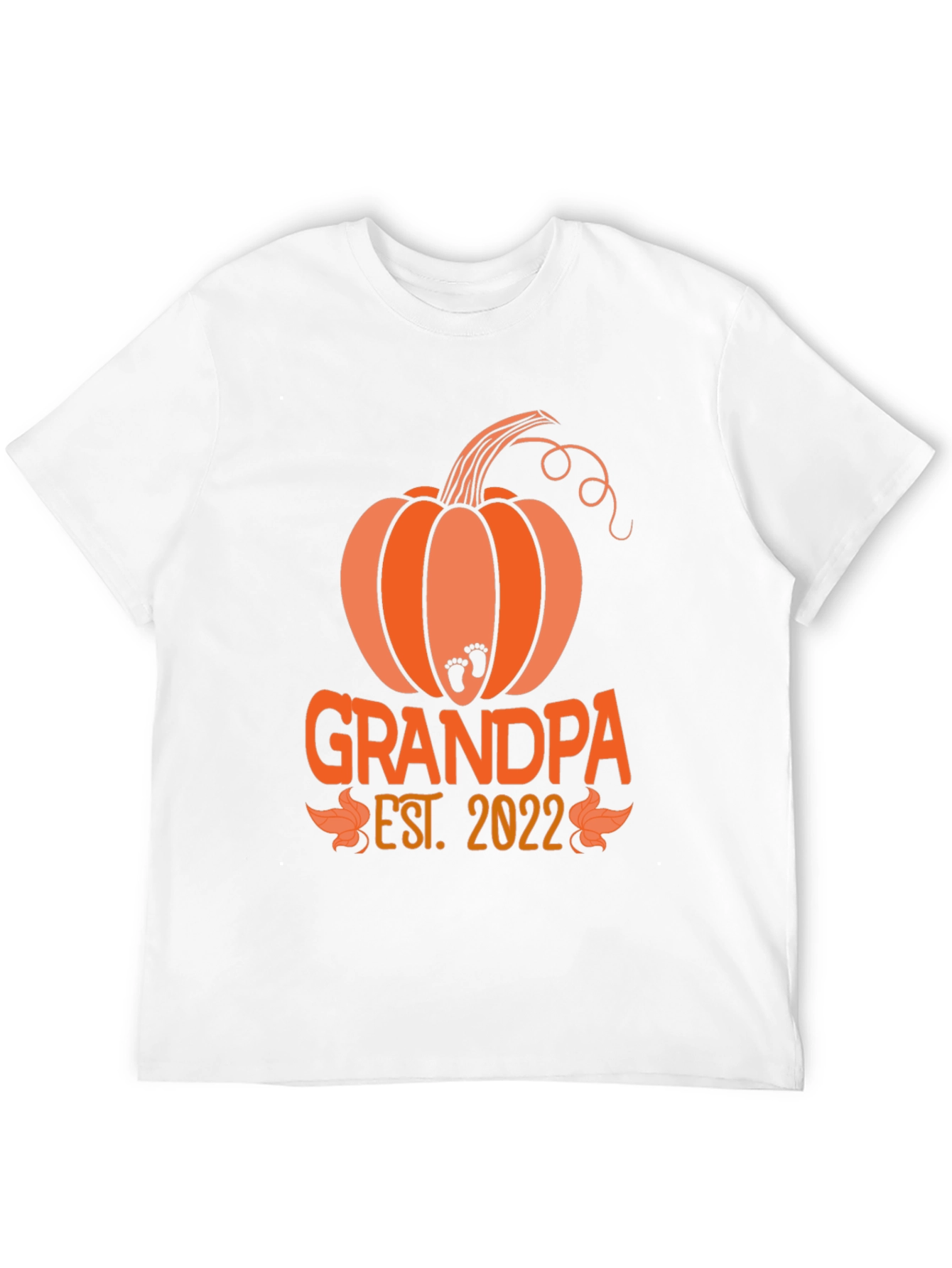 Black Grandpa Est. 2022 Pumpkin T-Shirt view 12