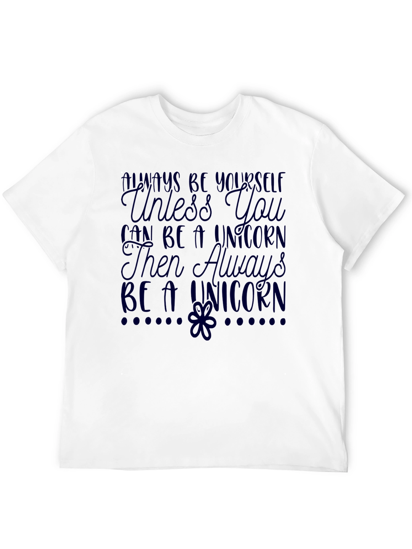 Black Unicorn Graphic T-Shirt - Always Be Yourself Tee view 12