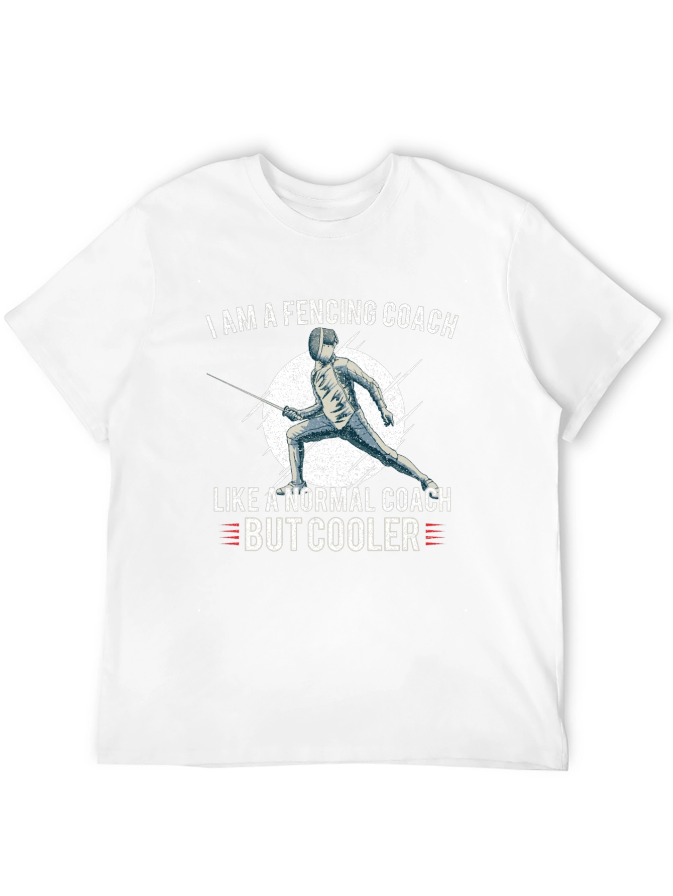 Black Fencing Coach T-Shirt - Cool Coach Apparel view 12