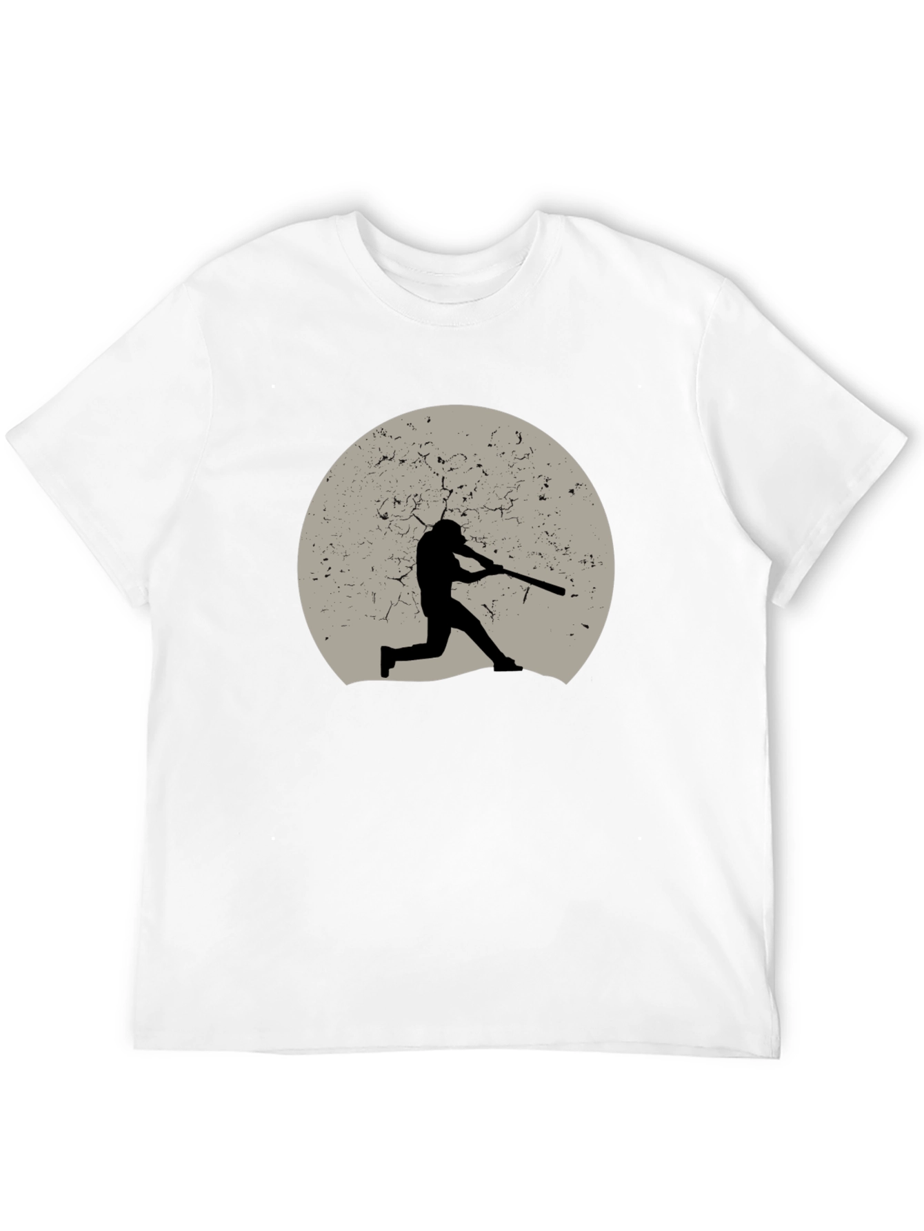 Black Baseball Silhouette Graphic Tee - Black view 12