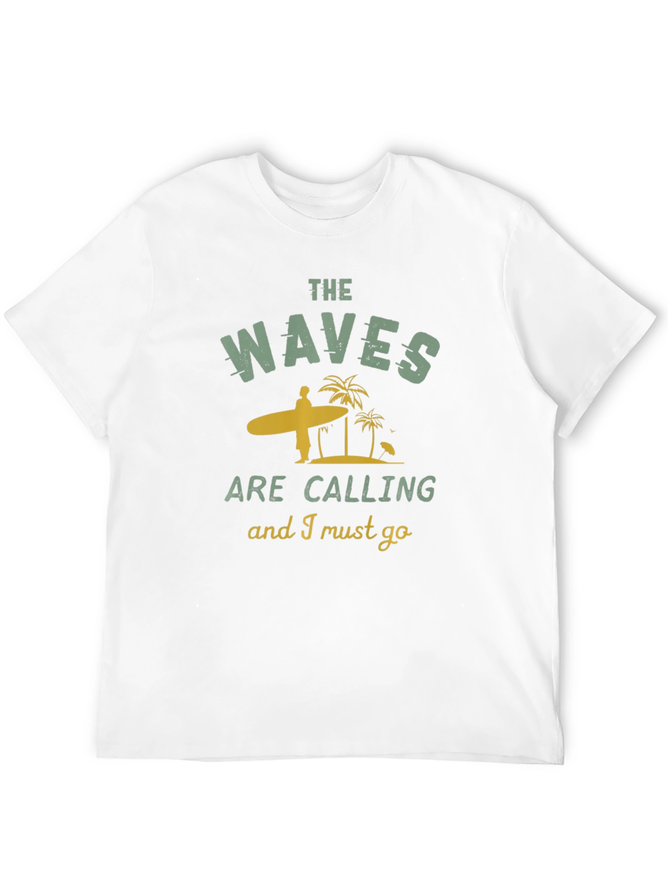 Black The Waves Are Calling T-Shirt view 12