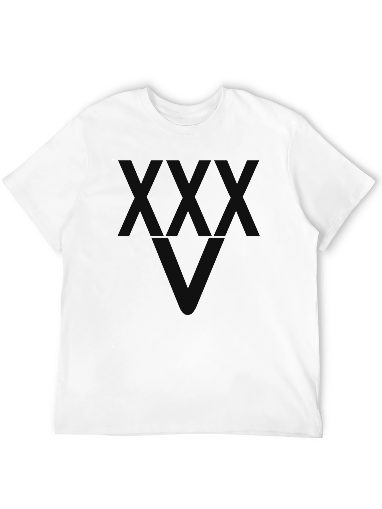 Black Men's Graphic Black T-Shirt - Geometric Design view 12