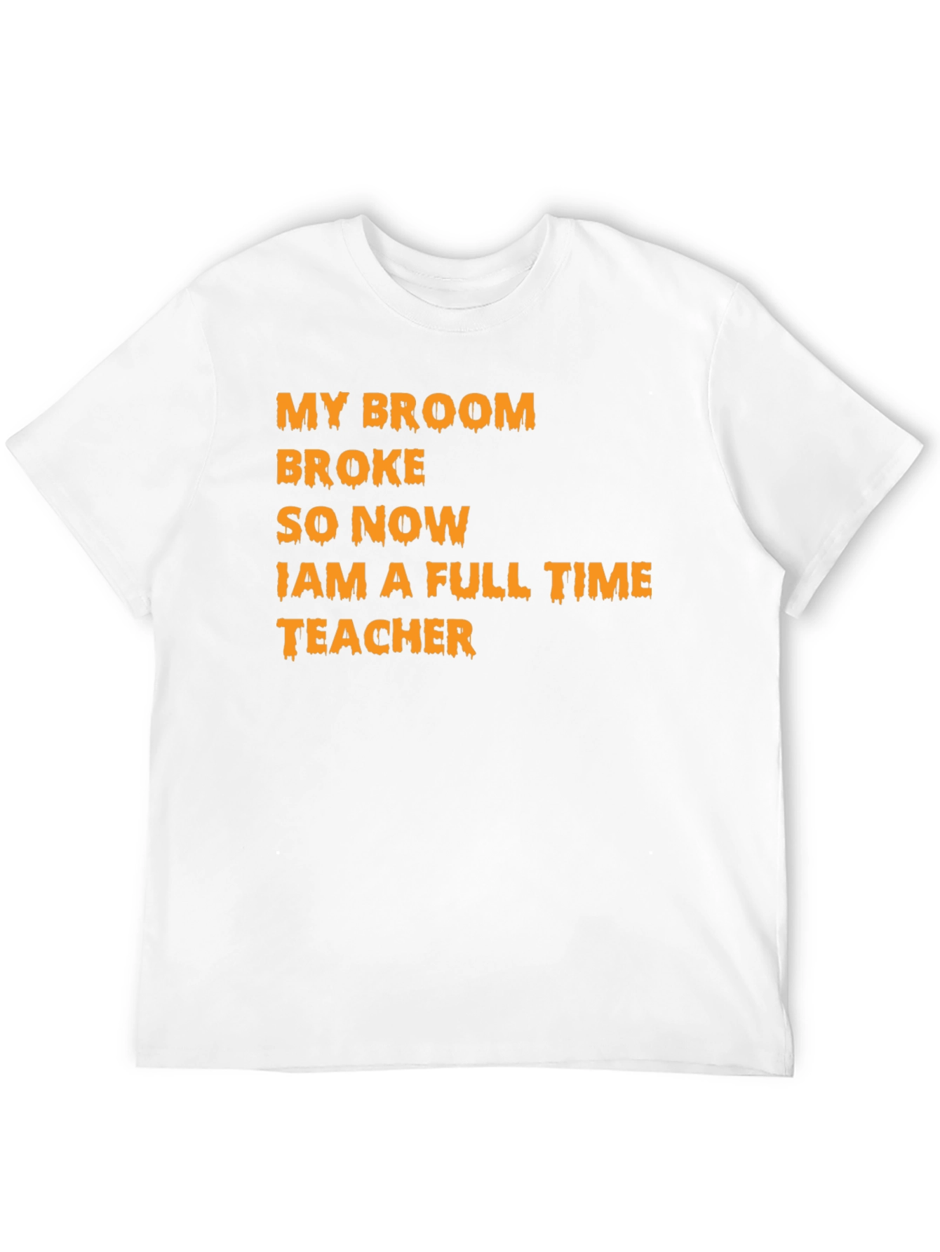 Black My Broom Broke Teacher T-Shirt view 12