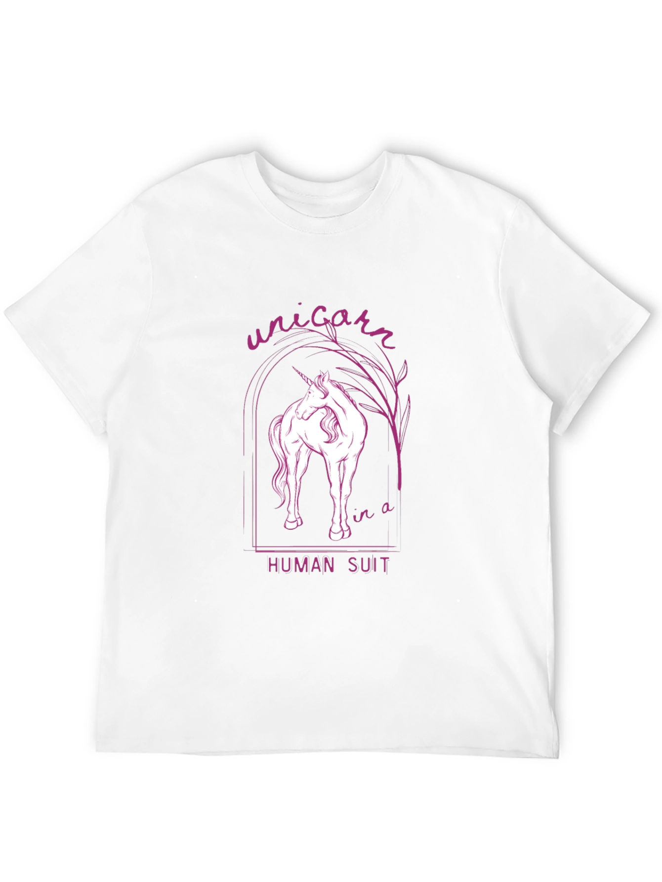 Black Unicorn in a Human Suit Graphic Tee view 12