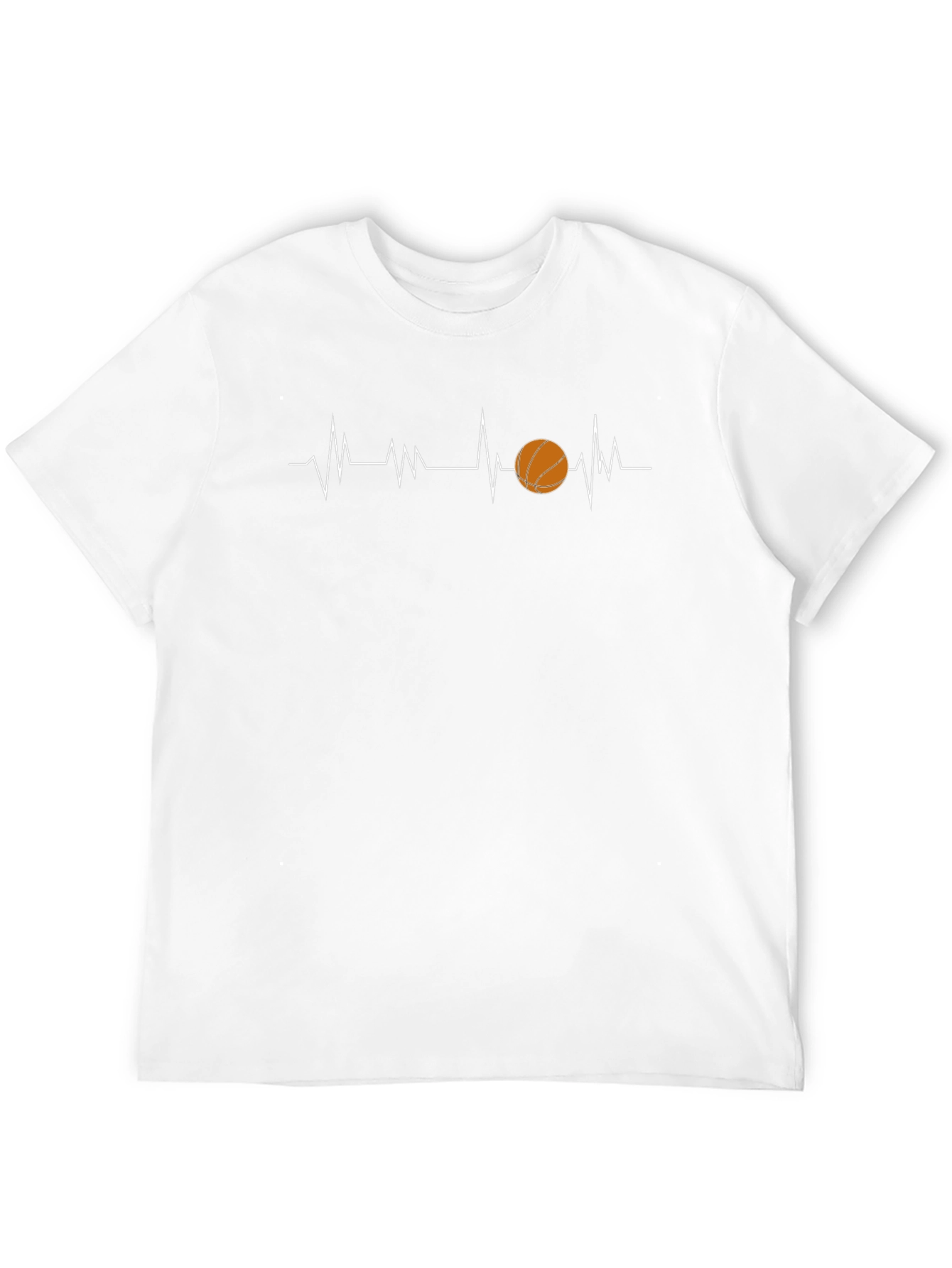 Black Basketball Heartbeat T-Shirt - Sporty Graphic Tee view 12