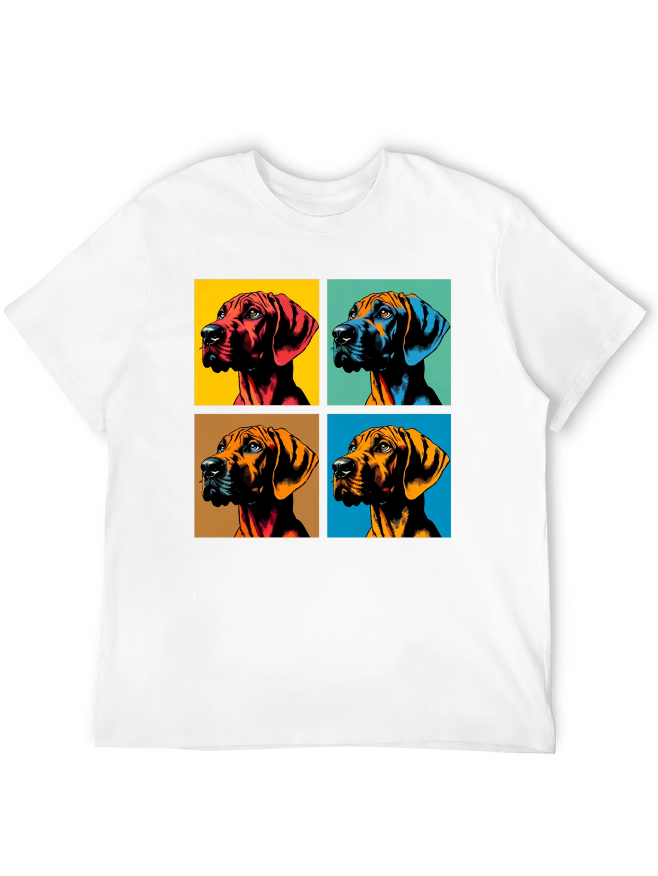 Black Pop Art Dog Portrait Graphic Tee view 12