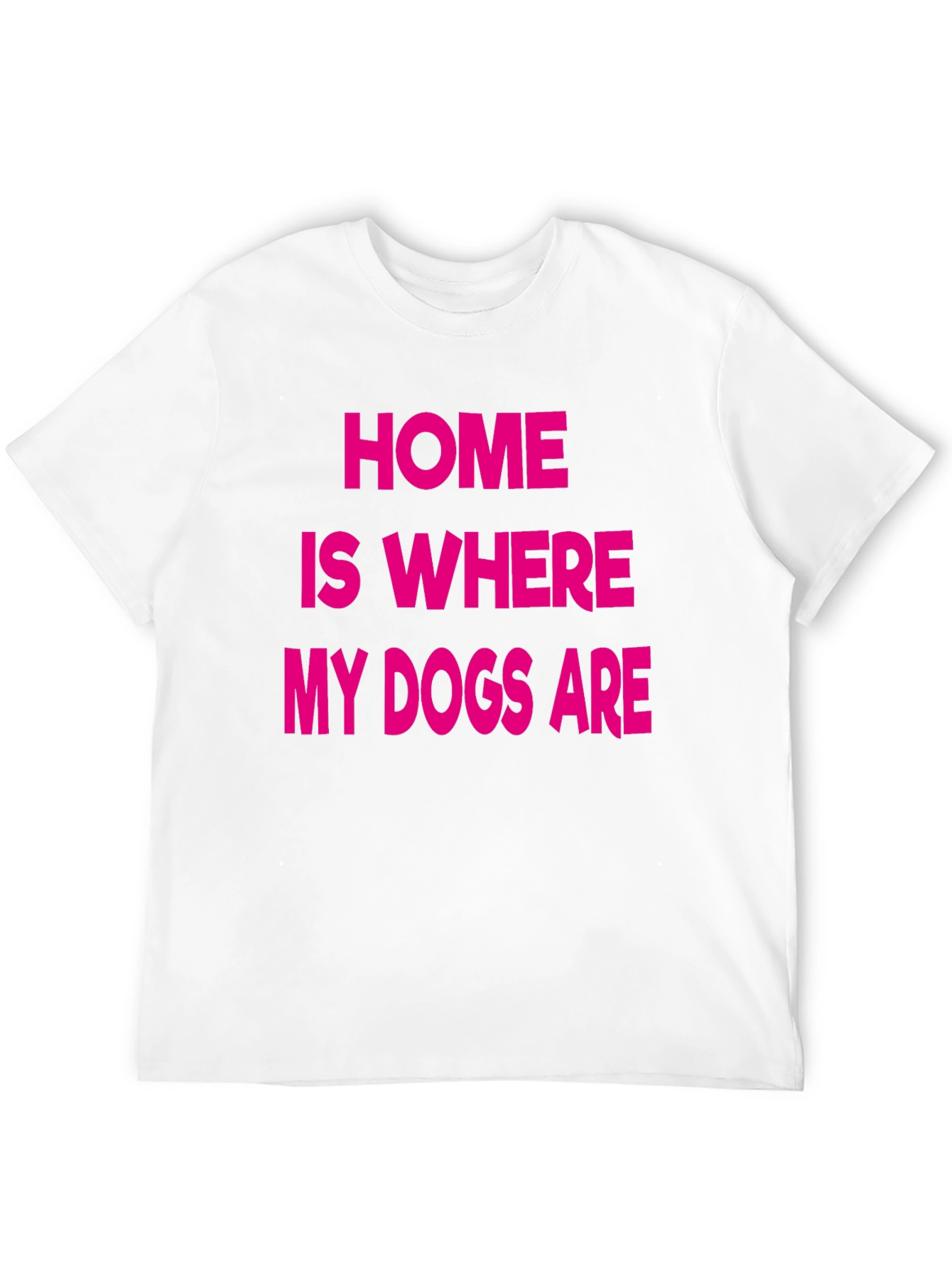 Black Home Is Where My Dogs Are Graphic Tee view 12