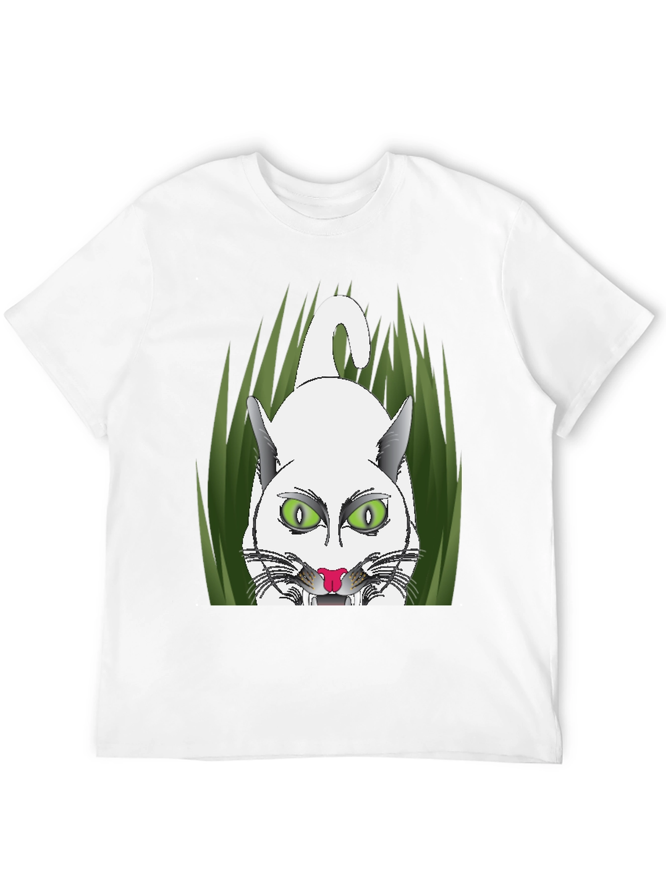 Black Black T-Shirt with Cat Graphic view 12